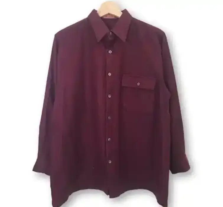 image of Lecent Plain Flannel Shirt, Men's (Size Medium)
