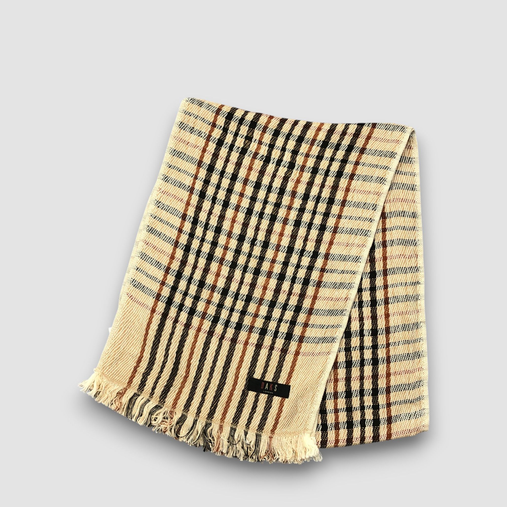 DAKS Vintage DAKS London Scarf Plain Muffler Wool Winter Scarves Size ONE SIZE - 3 Thumbnail