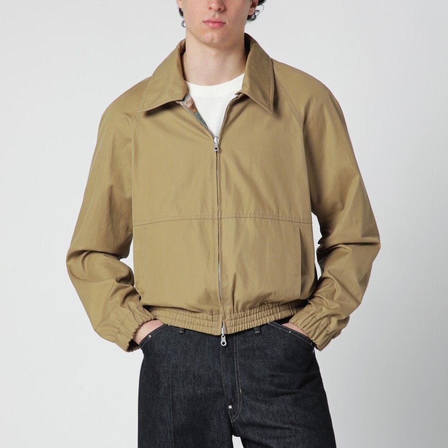 Dries Van Noten o1d2blof0226 Cotton Blend Zip-Up Jacket in Beige Size US L / EU 52-54 / 3 - 1 Thumbnail