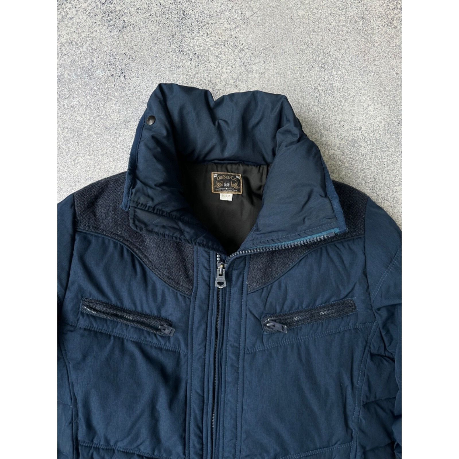 Diesel VTG Diesel Woman Navy Down Puffer Jacket Size M / US 6-8 / IT 42-44 - 6 Thumbnail