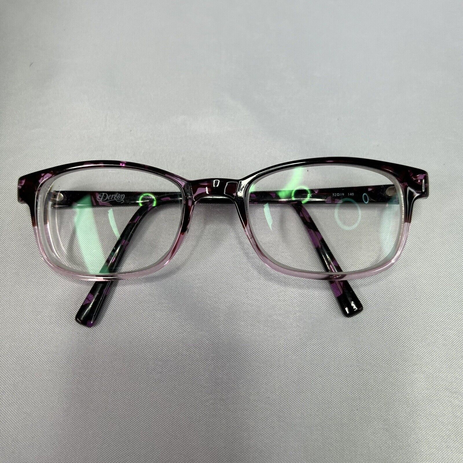 Other Dereon DOV520 664 Eyeglass Frames Brown Pink Tortoise Square Size ONE SIZE - 8 Thumbnail