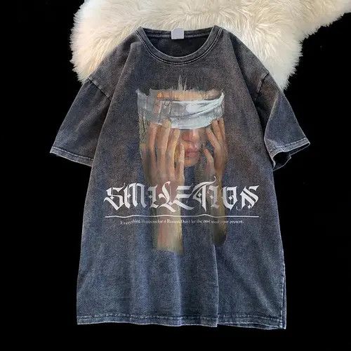 VIBE Street Vintage Washed Fine Print XL Short Sleeve T-Shirt Size US XL / EU 56 / 4 - 6 Thumbnail