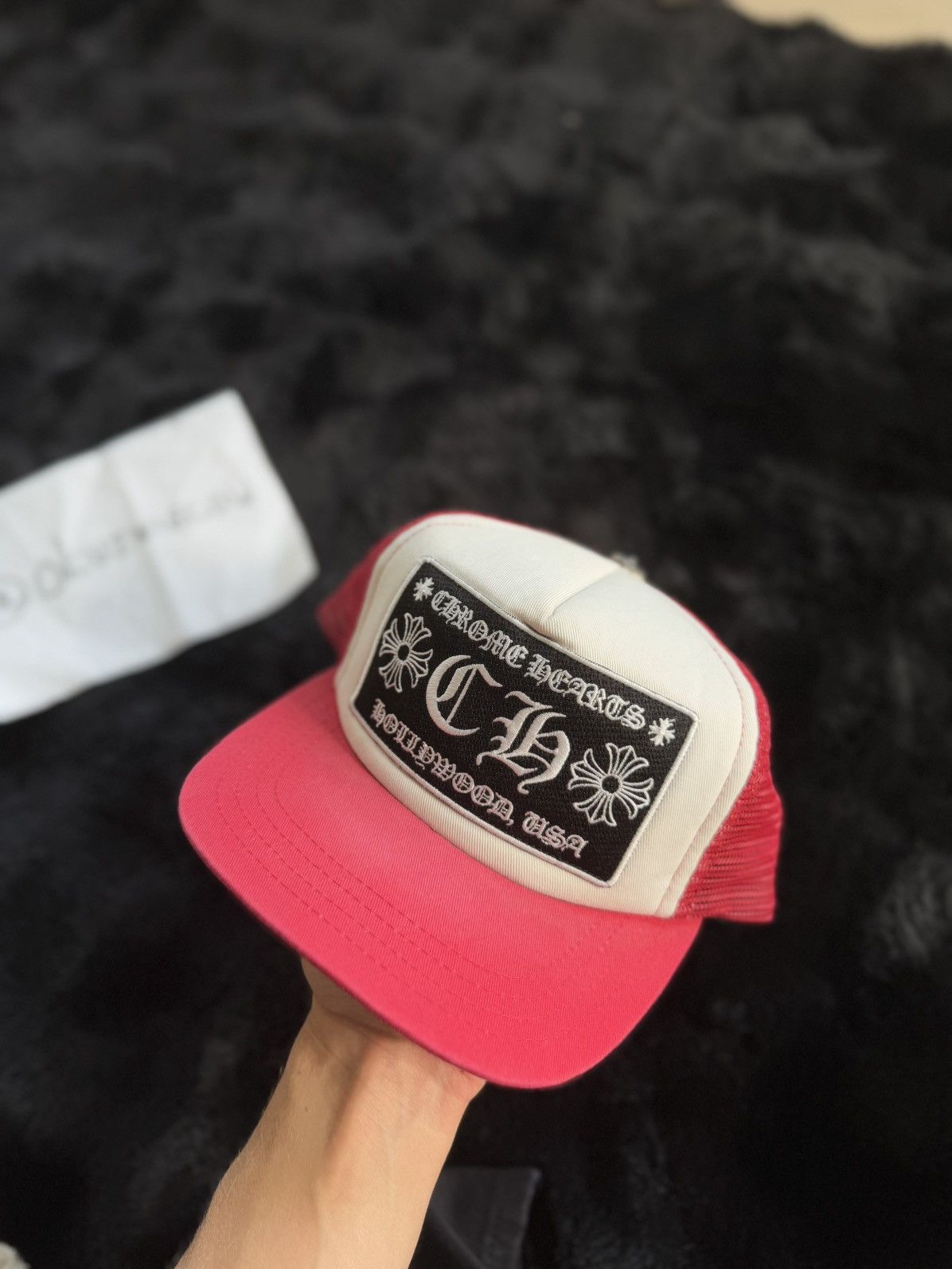 Chrome Hearts Chrome Hearts Red Trucker Size ONE SIZE - 2 Thumbnail