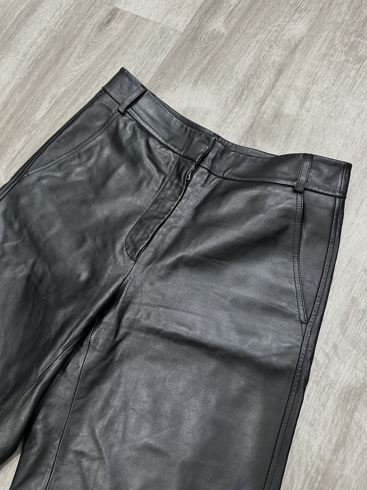 Acne Studios Acne Studios Lamb Leather Shorts Size US 31 - 2 Thumbnail