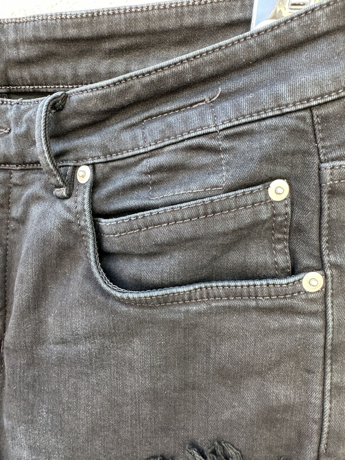 Rick Owens × Rick Owens Drkshdw Rick Owens frayed detail Detroit Denim Size US 31 - 10 Thumbnail