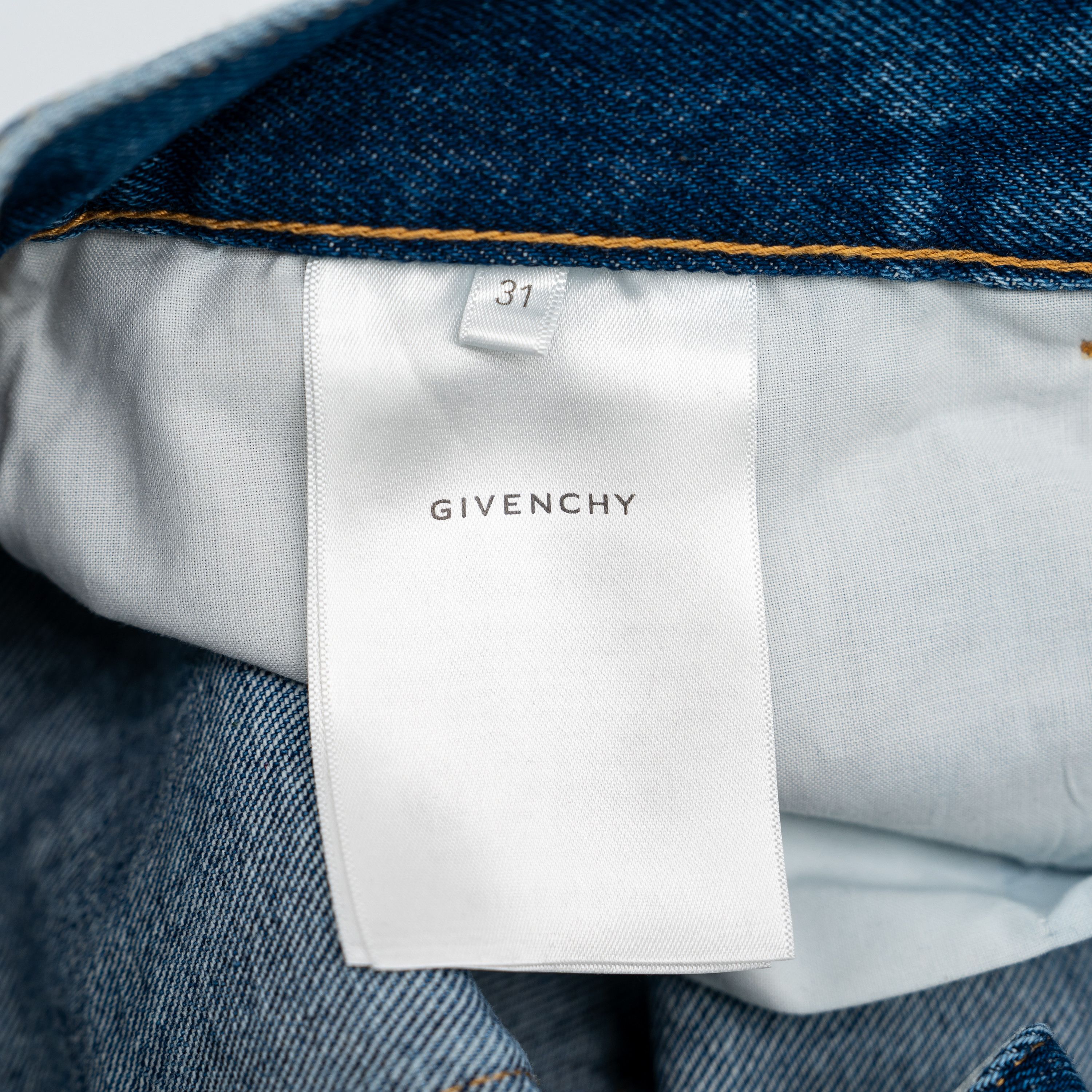 Givenchy 31 Givenchy Jeans Loose Fit Cardo Pants Marble Denim Blue Size US 31 - 7 Thumbnail
