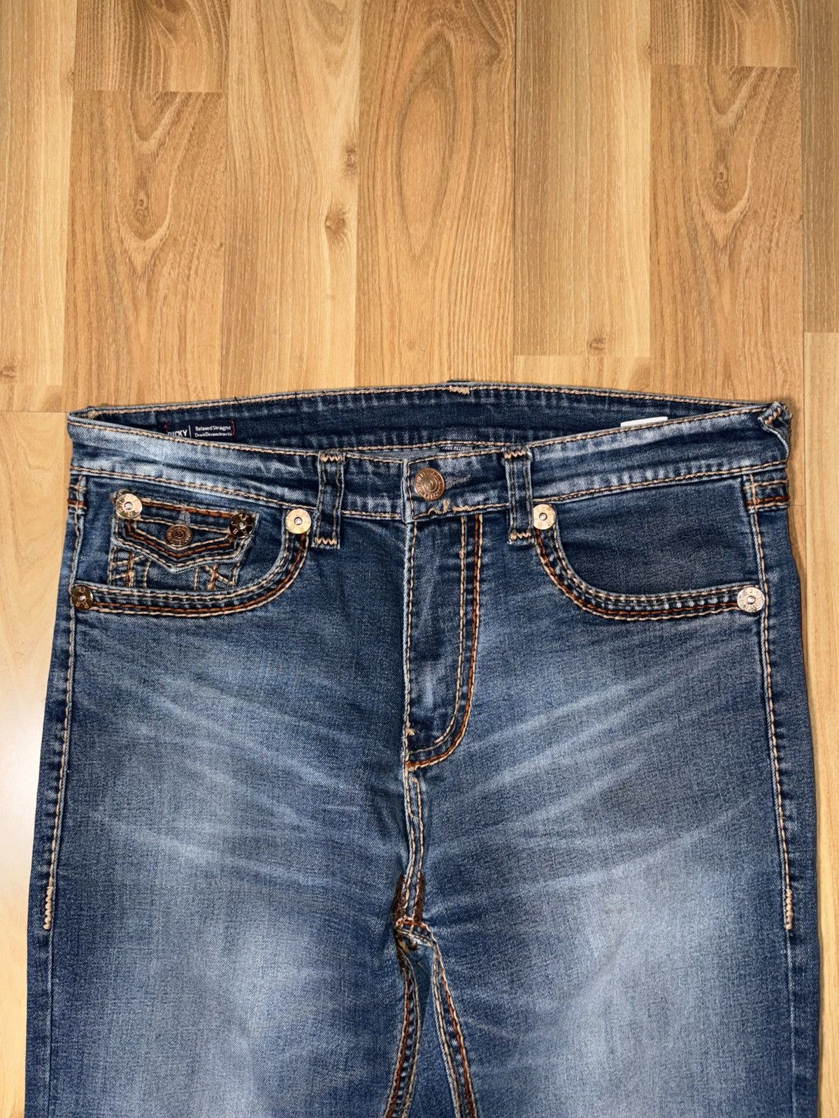 True Religion True Religion Ricky Relaxed Straight Super T Made in USA Size US 36 / EU 52 - 3 Thumbnail