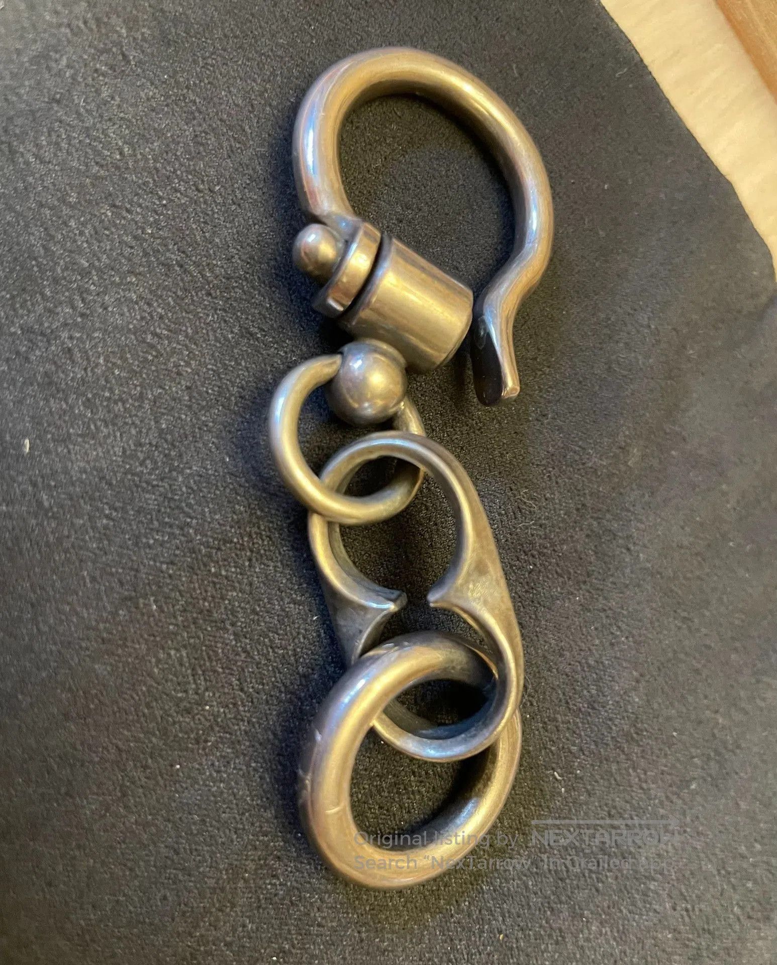 Han Cholo CHOLOS 925 Silver Gold Accent Keychain. Size ONE SIZE - 5 Thumbnail