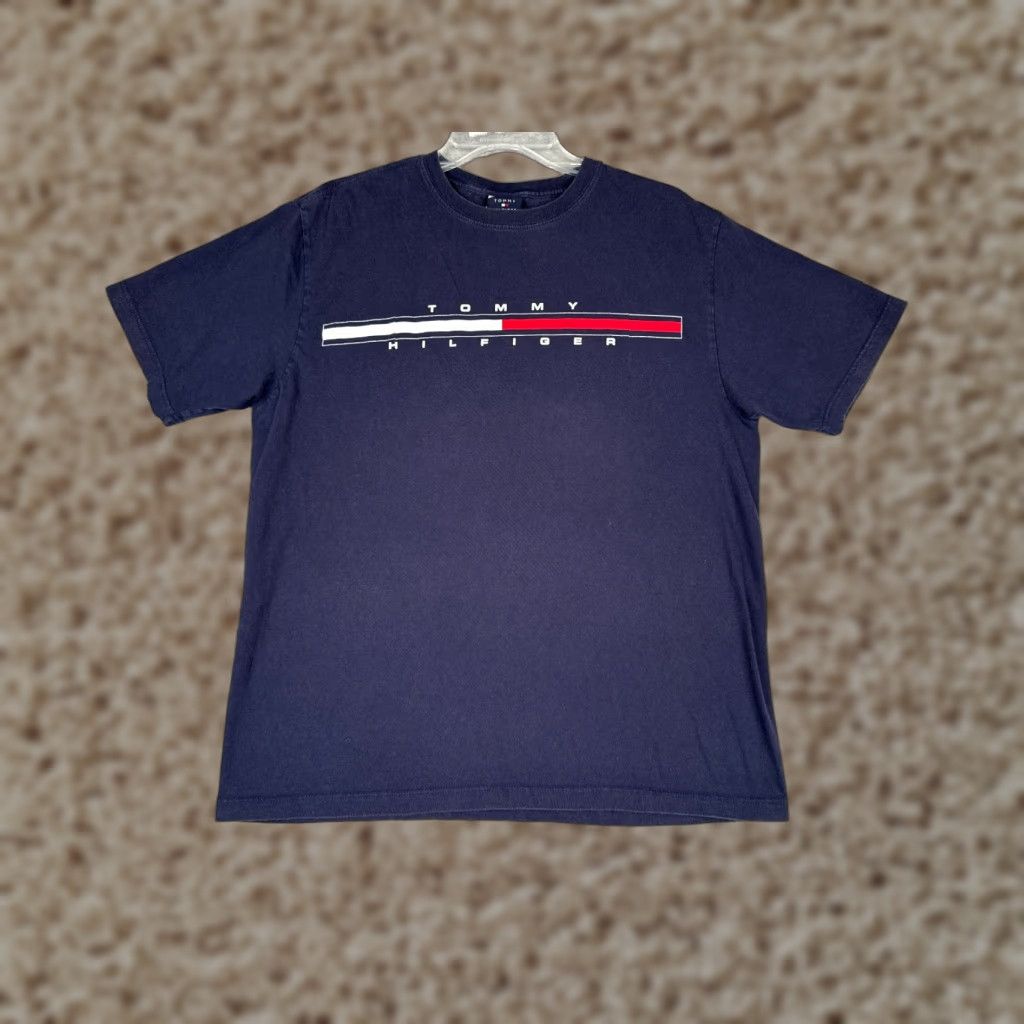 Tommy Hilfiger Tommy Hilfiger Shirt Adult Small Blue Short Sleeve Crew Neck 100% Cotton Logo Tommy Jeans Men T-Shirt... Size US S / EU 44-46 / 1 - 1 Thumbnail
