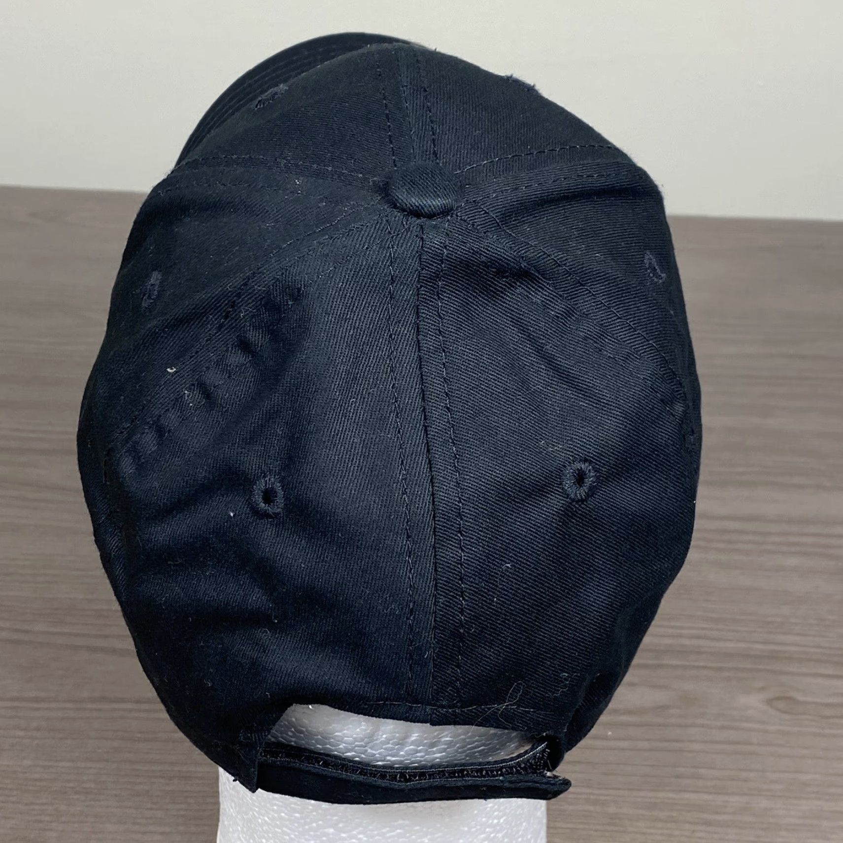 Vintage MUSTANG MOTORCYCLE SEATS Baseball Cap Hat Adjustable Strap Black 100% Cotton Men One Size Velcro Logo Advertising Memorabilia Size ONE SIZE - 3 Thumbnail