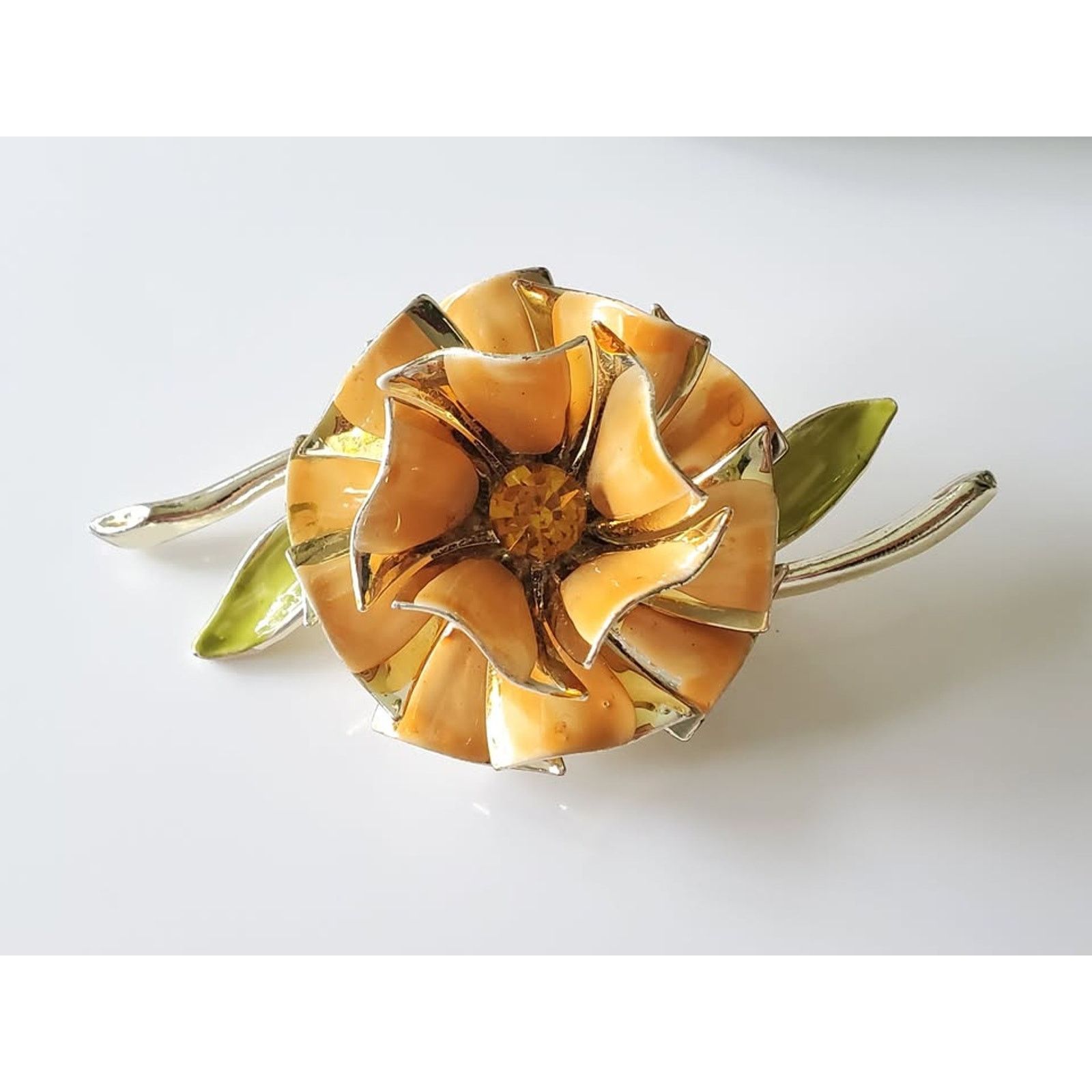 Other Vintage 1960s Demi Parure Yellow Floral Jewelry Set Size ONE SIZE - 2 Thumbnail