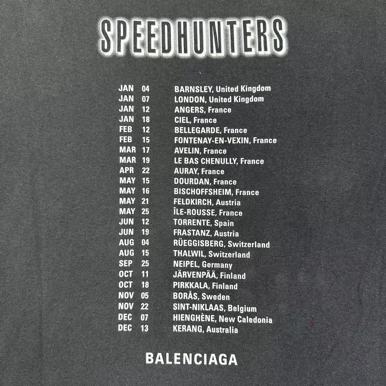 Balenciaga Balenciaga Electro-optic purple band T-shirt portrait shor Size US S / EU 44-46 / 1 - 7 Thumbnail