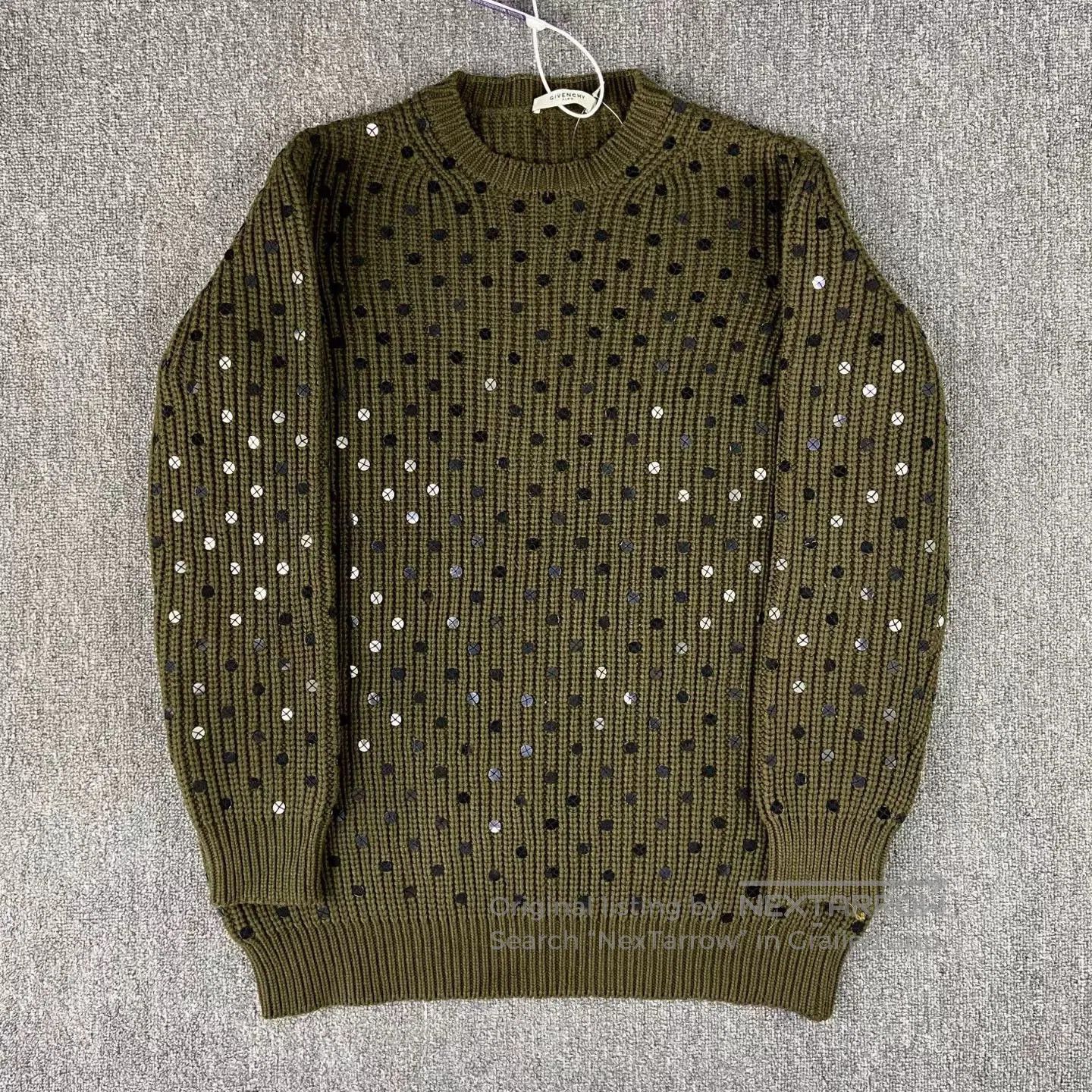 Givenchy Givenchy Sequin Dot Knit Sweater. Size US M / EU 48-50 / 2 - 1 Thumbnail