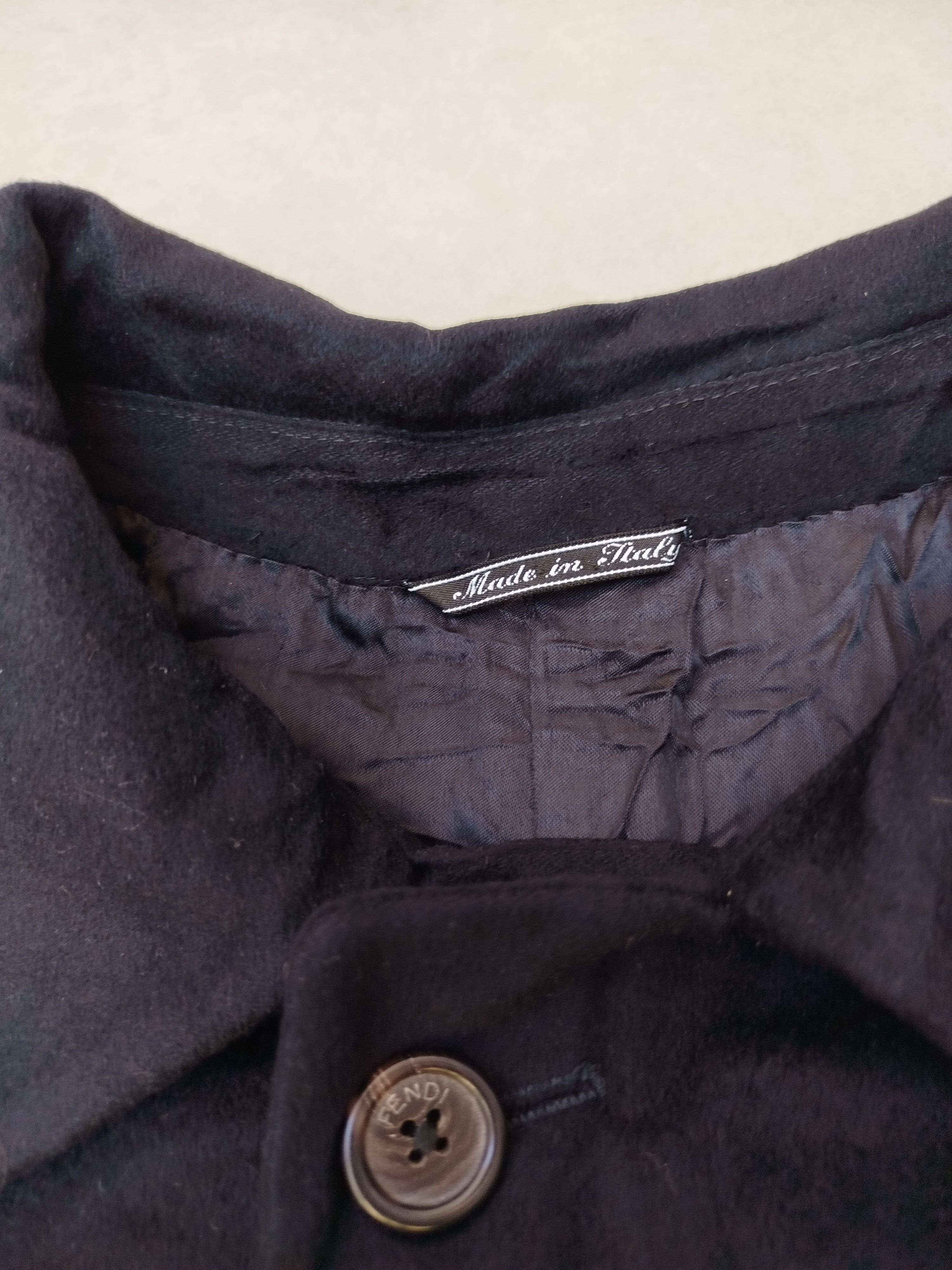 Fendi Fendi vintage cachemere long coat Size US L / EU 52-54 / 3 - 3 Thumbnail
