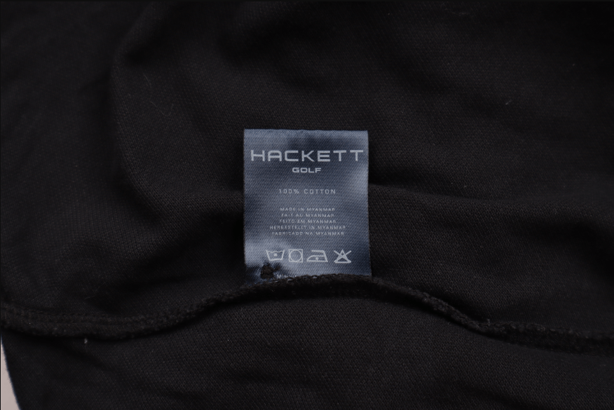 Hackett Hackett Golf Black Polo Shirt Casual Short Sleeve Size L Size US L / EU 52-54 / 3 - 4 Thumbnail
