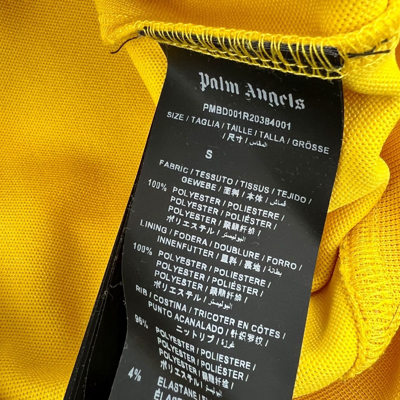 Palm Angels Palm Angels Yellow Track Jacket Size US S / EU 44-46 / 1 - 6 Thumbnail