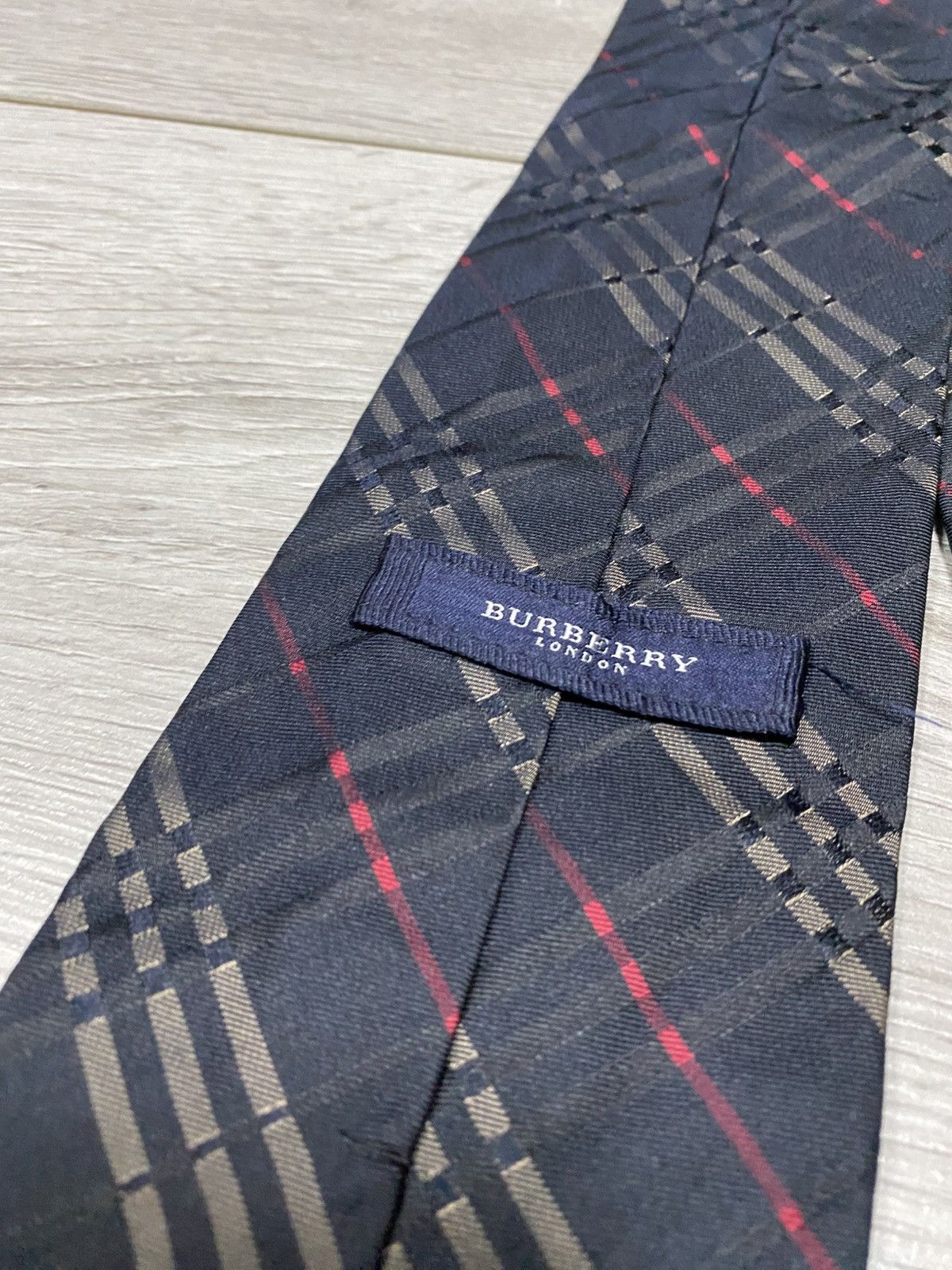 Burberry Burberry London nova blue dark check silk tie plaid Size ONE SIZE - 8 Thumbnail