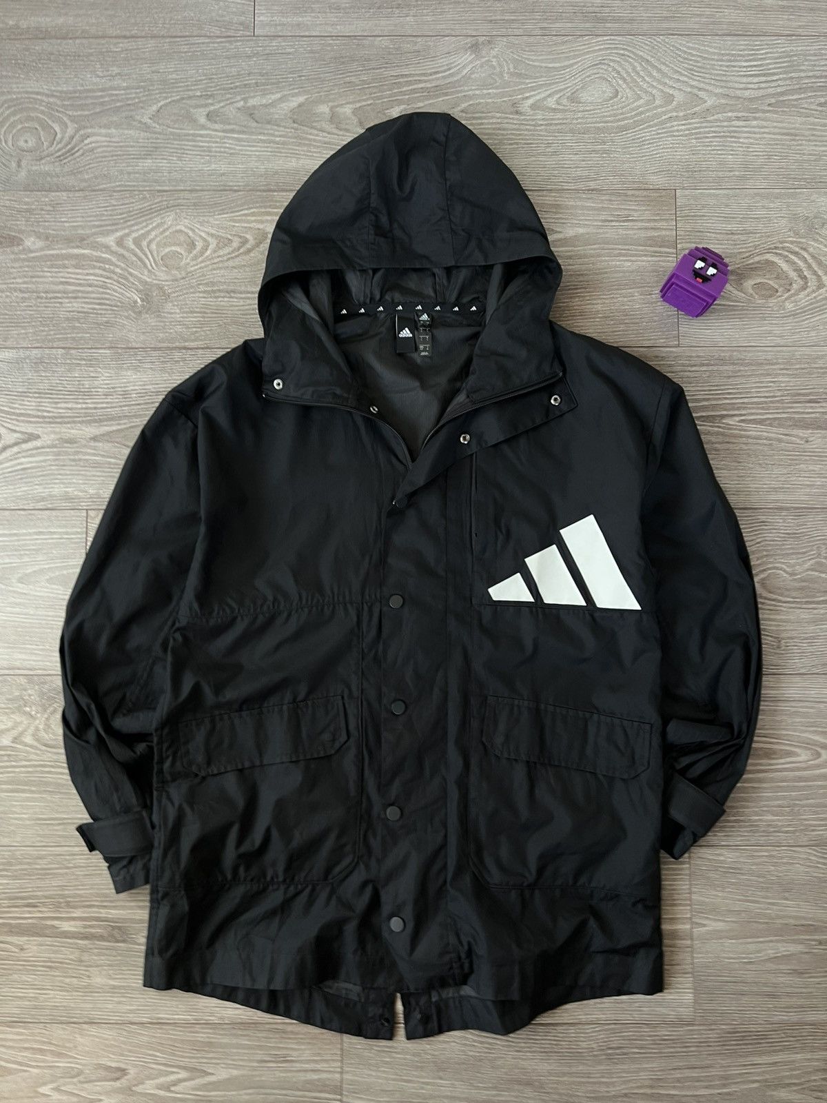Adidas Adidas Athletics Pack Waterproof Lite Big Logo Parka Size US S / EU 44-46 / 1 - 3 Thumbnail