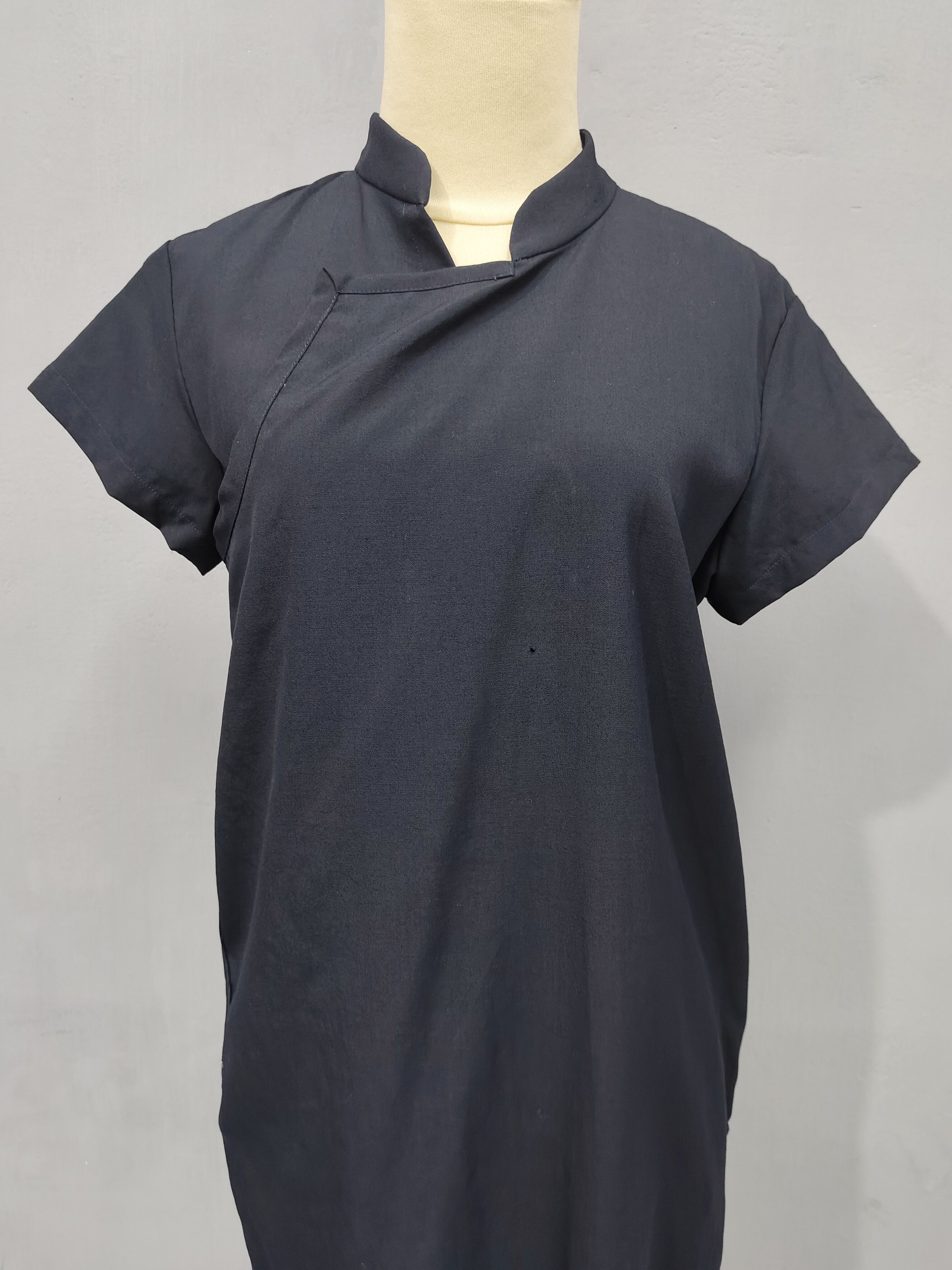Comme des Garcons AD91 Robe de Chambre CDG Asymmetric Wrap Zip Wool Dress Size M / US 6-8 / IT 42-44 - 8 Thumbnail