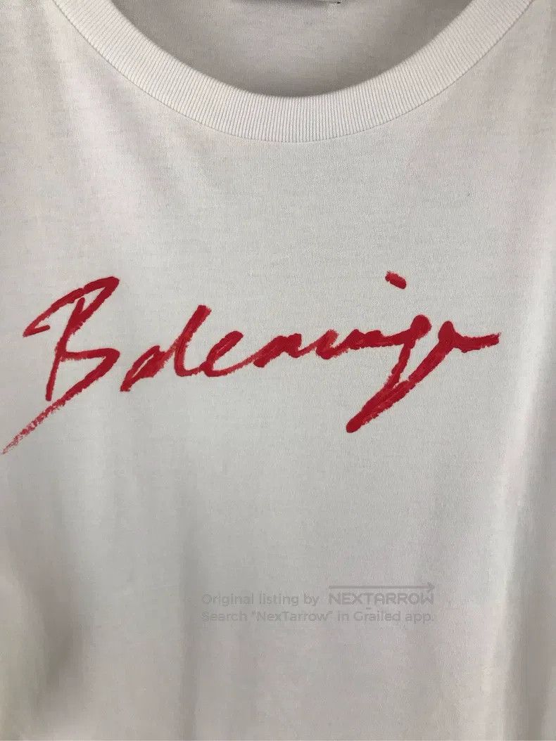 Balenciaga Balenciaga Cursive Logo Short Sleeve T-Shirt - S Size US S / EU 44-46 / 1 - 7 Thumbnail