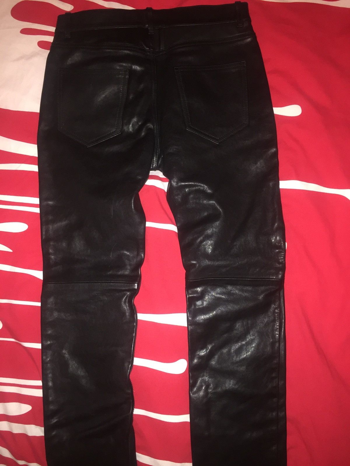 Saint Laurent Paris Saint laurent leather pant sz 44 new Size US 28 / EU 44 - 2 Thumbnail