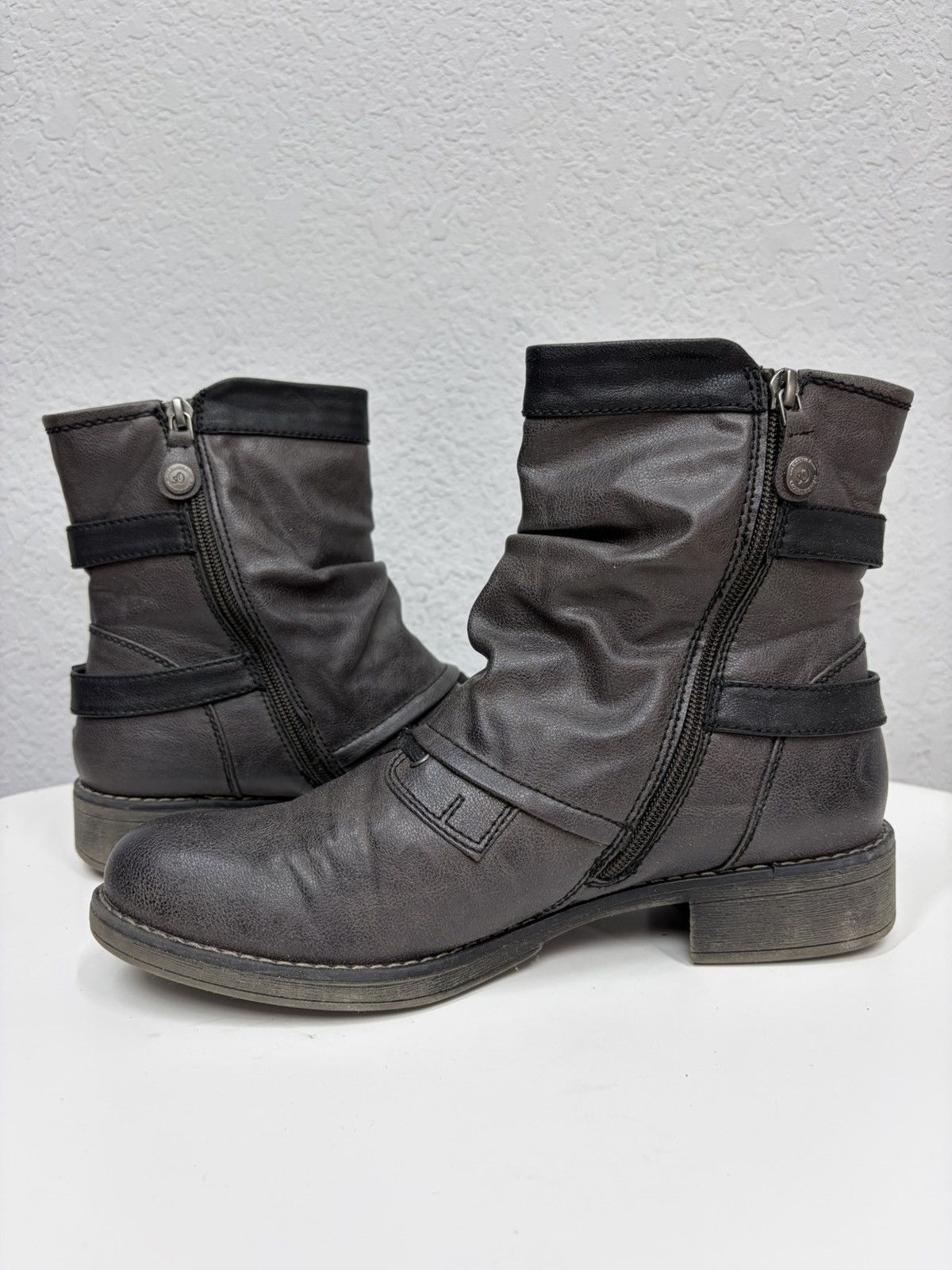 If Six Was Nine Vintage Distressed CPP Vibe Engineer Leather Biker Boots Y2K Size US 8 / EU 41 - 8 Thumbnail