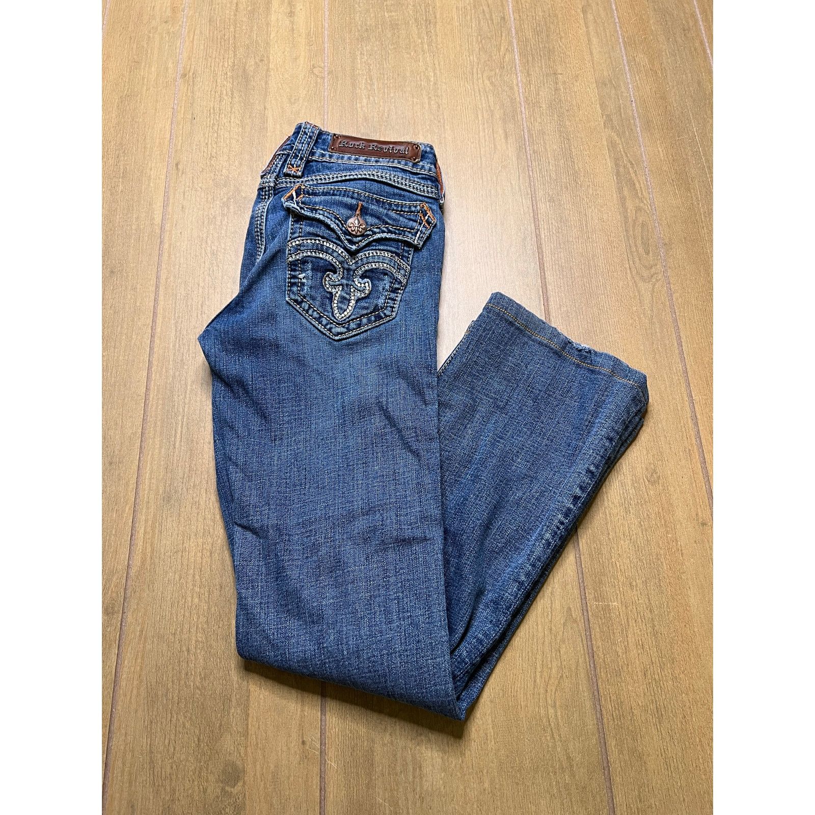 Rock Revival Y2K Rock Revival Women’s Debbie Bootcut Jean Size 28 flare Size 28" / US 6 / IT 42 - 1 Thumbnail