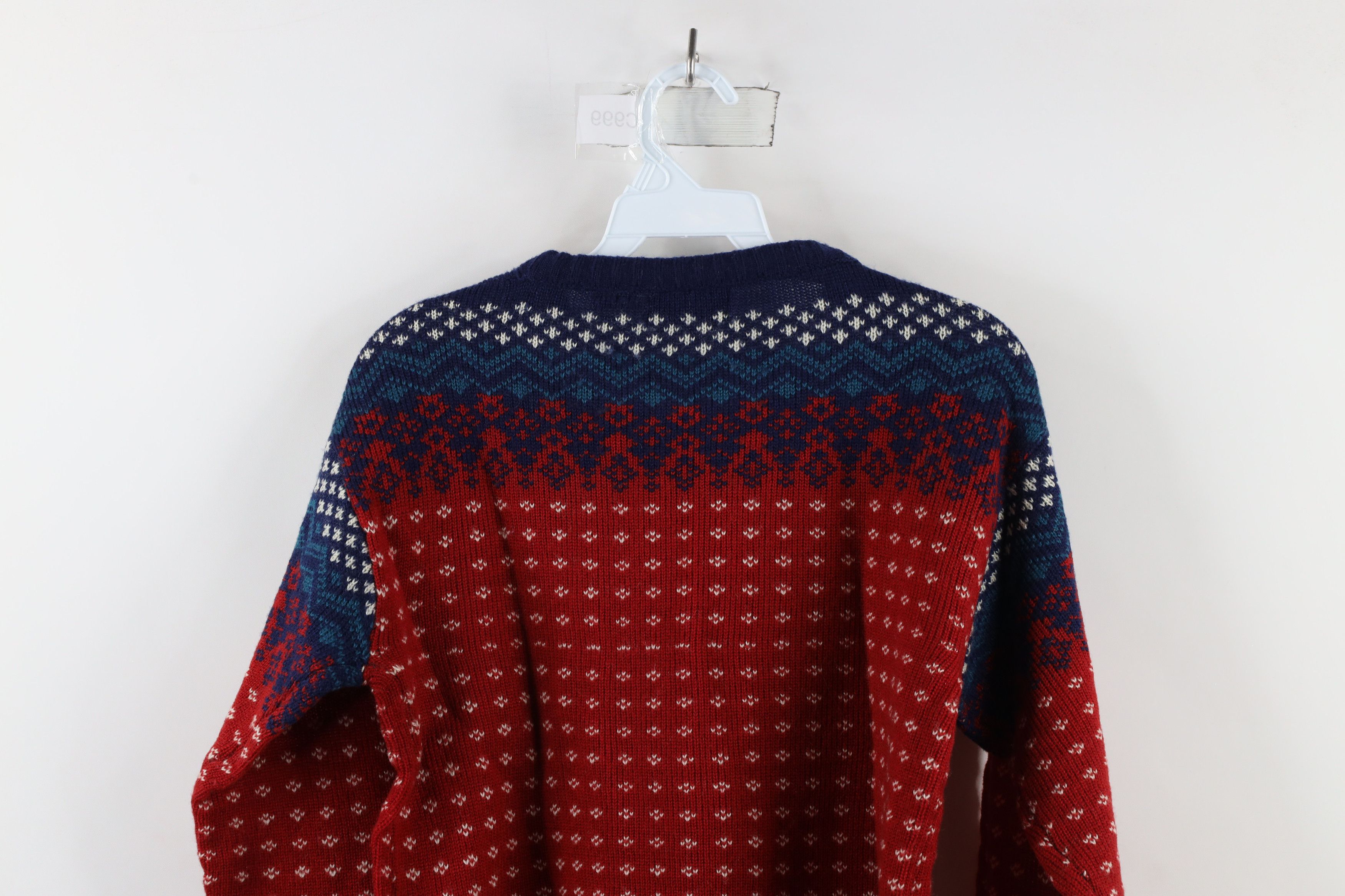 Vintage Vintage 70s Streetwear Fair Isle Crewneck Sweater Acrylic Size XL / US 12-14 / IT 48-50 - 7 Thumbnail
