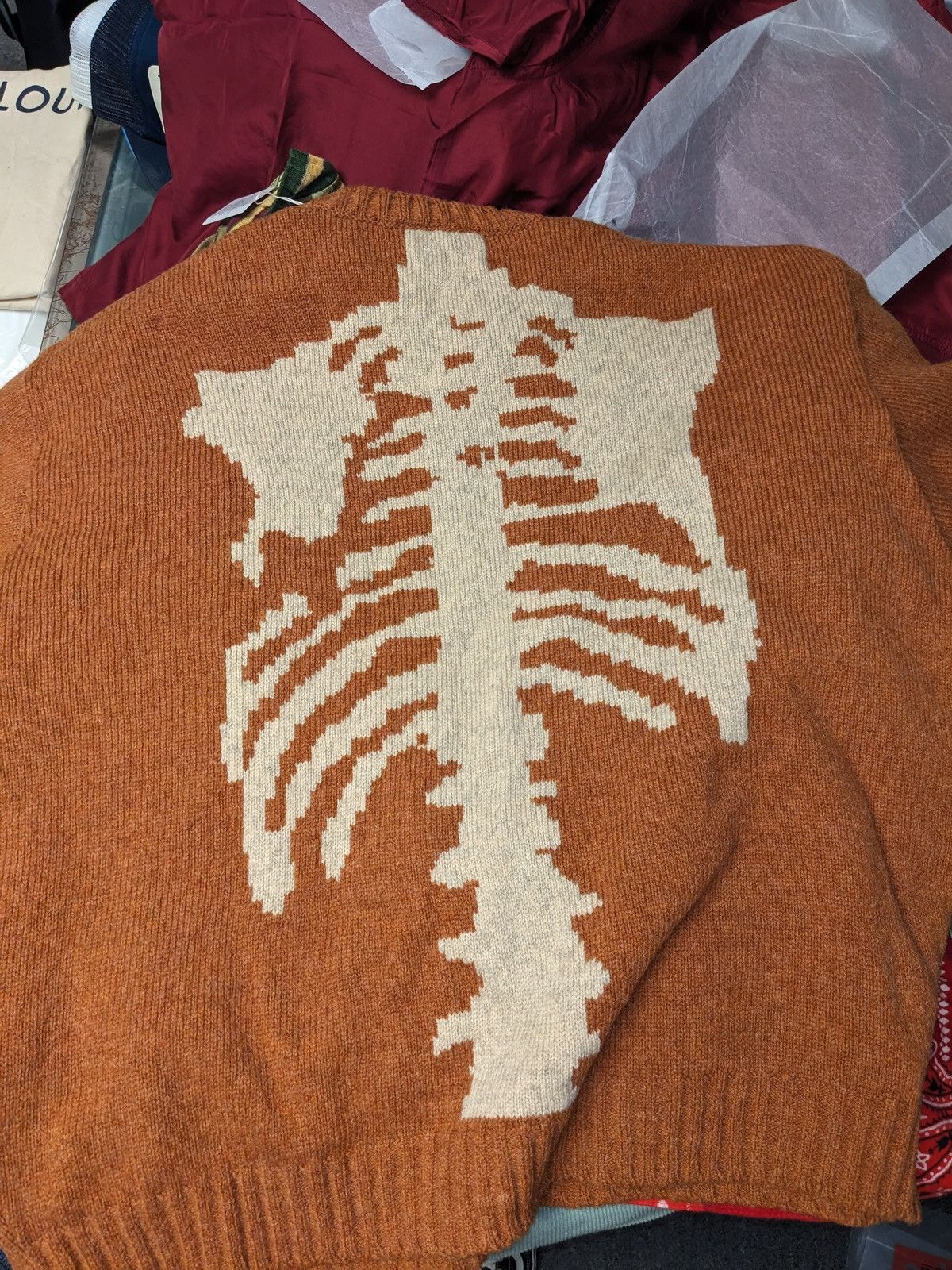 Kapital Kountry Kapital 5G Cotton Knit Bone Crew Sweater Brown Size 1 Size US S / EU 44-46 / 1 - 7 Thumbnail