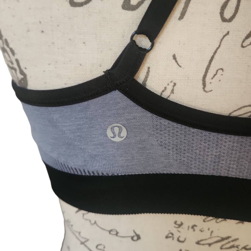 Lululemon Lululemon Women's Size Medium Blue Black Sports Bra Size M / US 6-8 / IT 42-44 - 3 Thumbnail