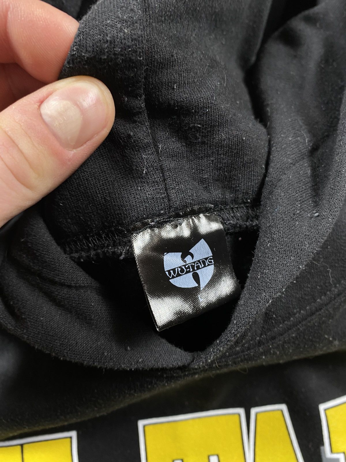 Wu-Tang Clan Wu Tang Clan Mens Black Hoodie With Big Centre Logo Size L Size US L / EU 52-54 / 3 - 7 Thumbnail