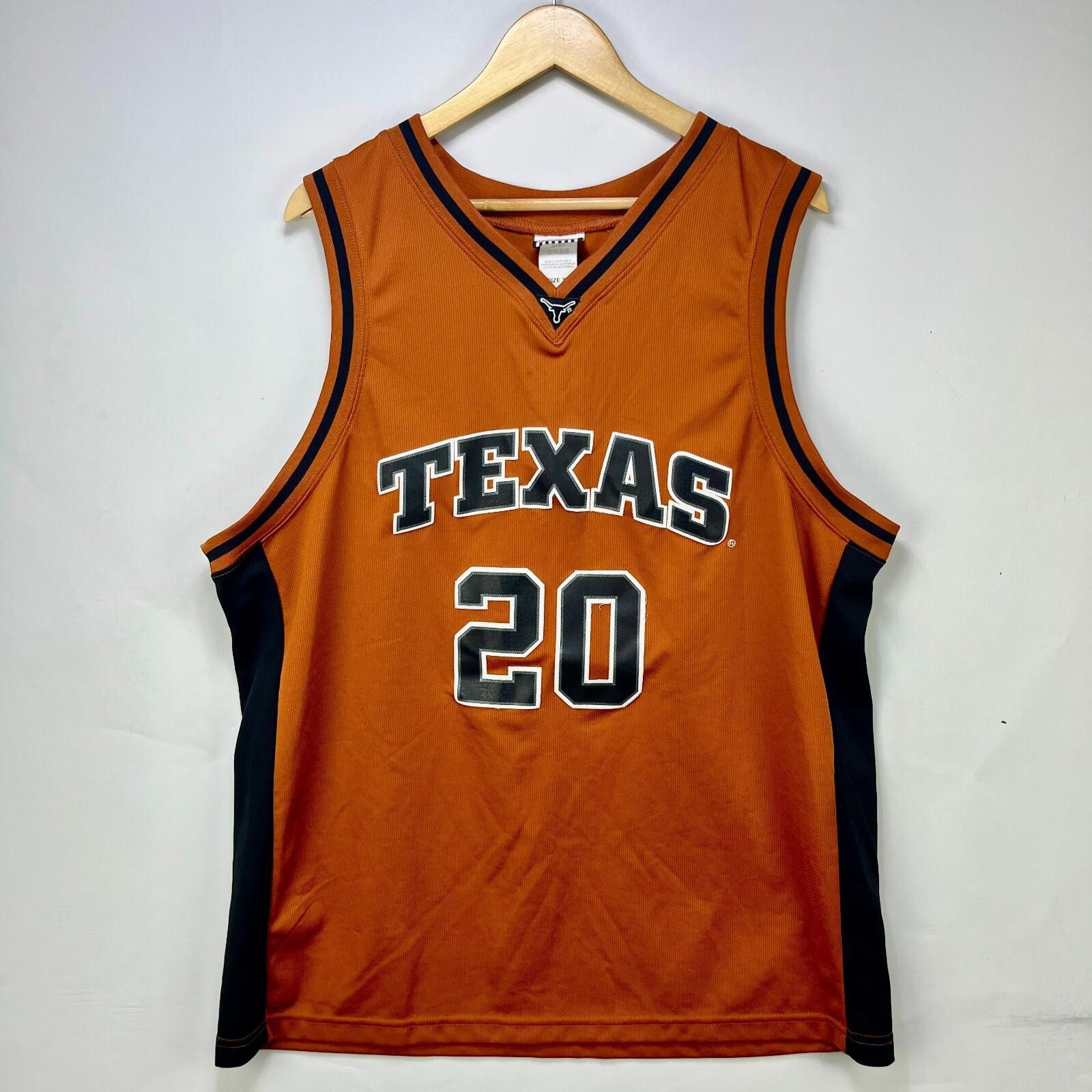 Vintage Texas Longhorns Basketball Jersey Number 20 XL