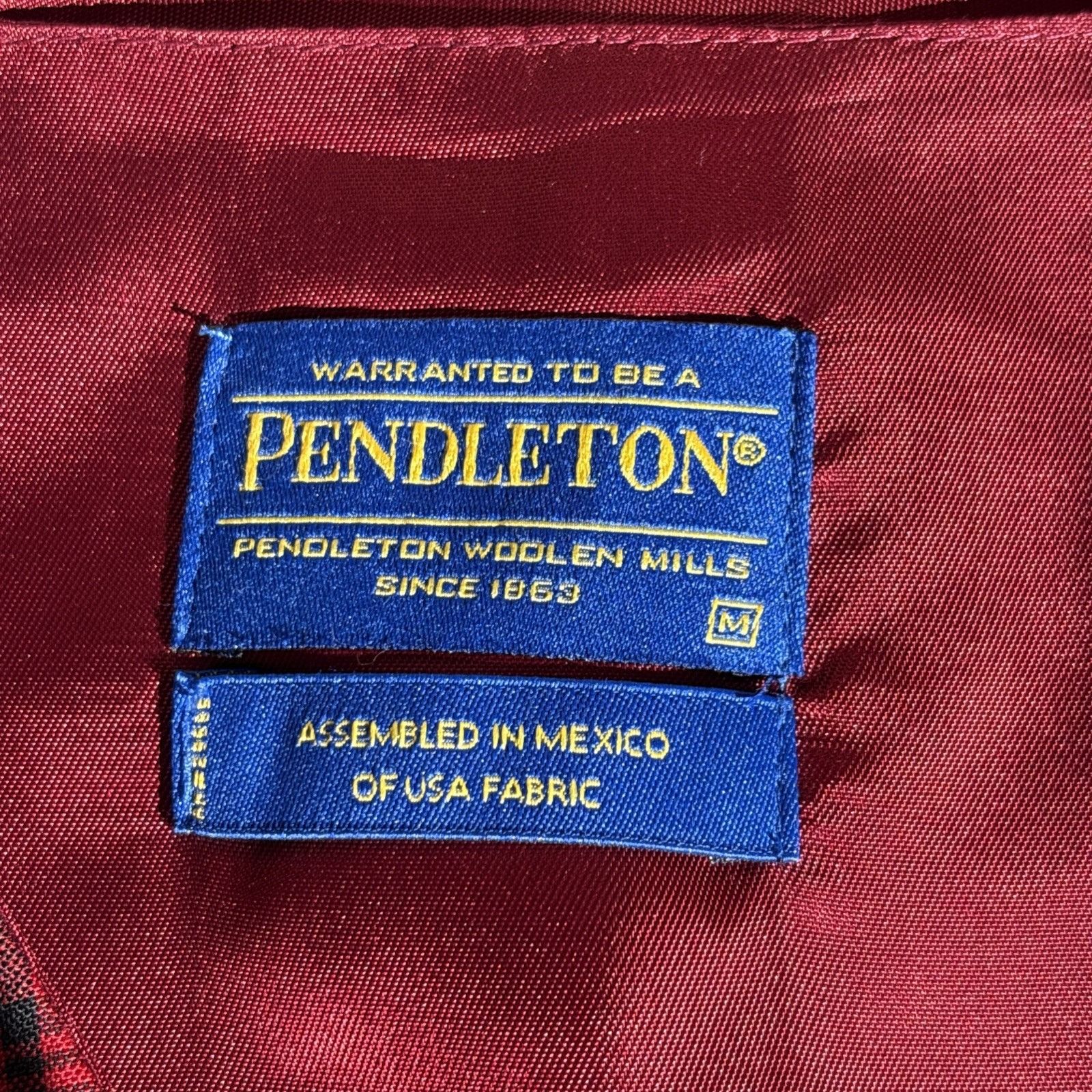 Pendleton Vintage Pendleton Wool Vest Red Tartan Plaid Waistcoat Unise Size 42R - 8 Thumbnail