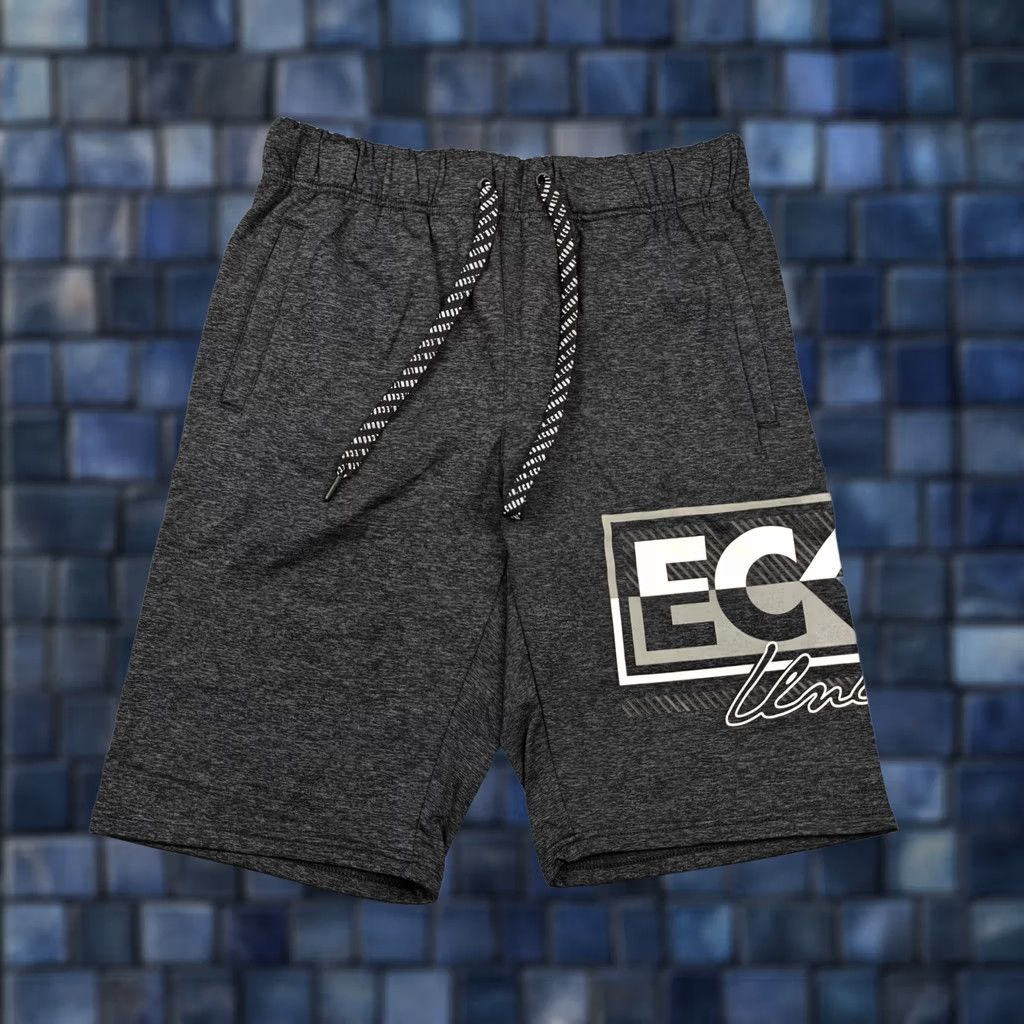 Ecko Unltd. Ecko Unltd Sweat Shorts Mens Medium Black Marled Knit Drawstring EO12N166T Size US 31 - 1 Thumbnail