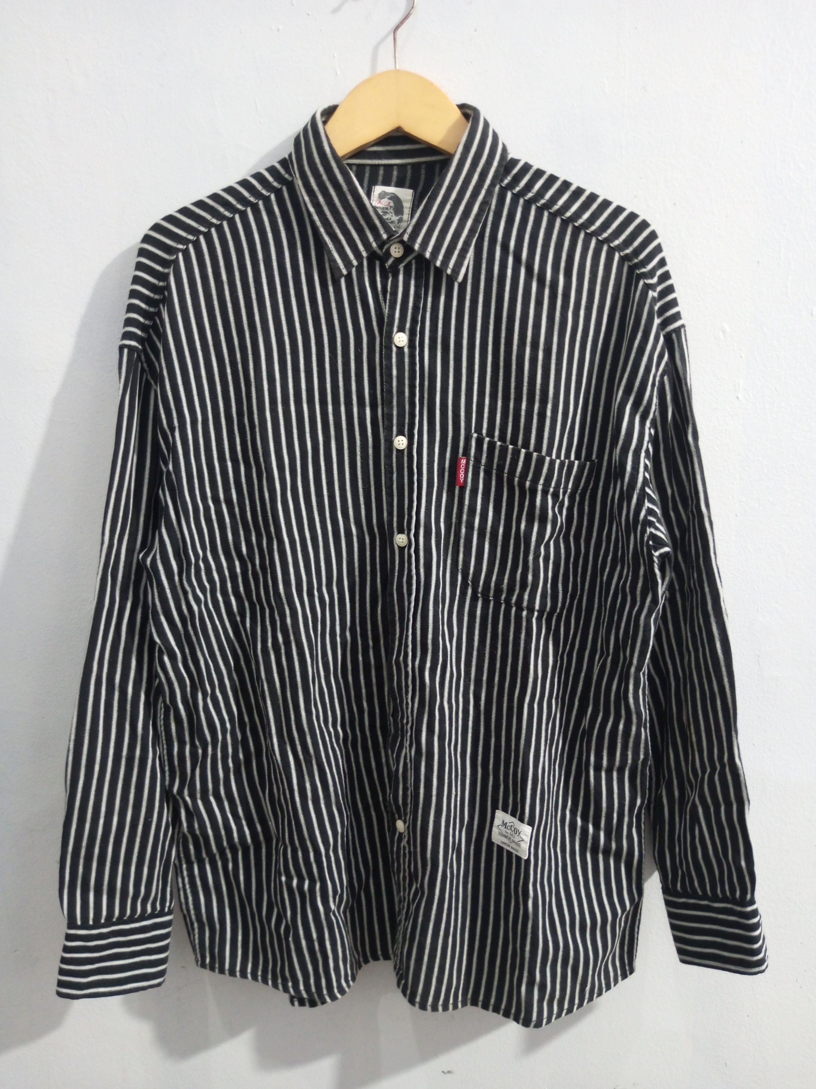 The Real McCoy's McCoy industy Union made stripe shirt Size US L / EU 52-54 / 3 - 1 Thumbnail