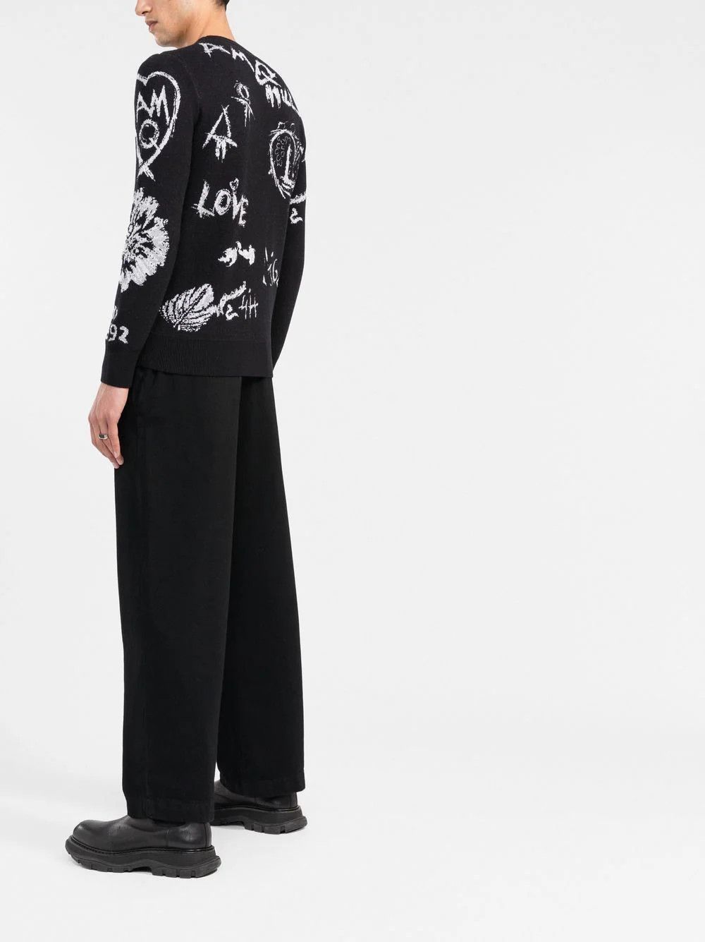 Alexander McQueen o1y1024 Sweater in Black Size US L / EU 52-54 / 3 - 4 Thumbnail