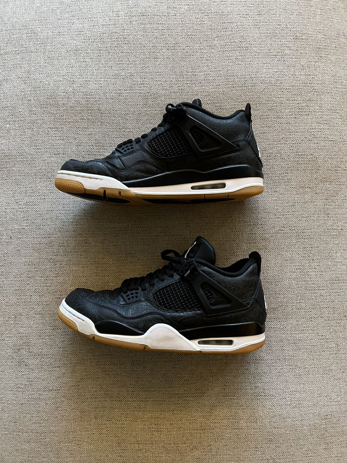Jordan Brand Jordan 4 Black Laser Size 13 Size US 13 / EU 46 - 2 Thumbnail