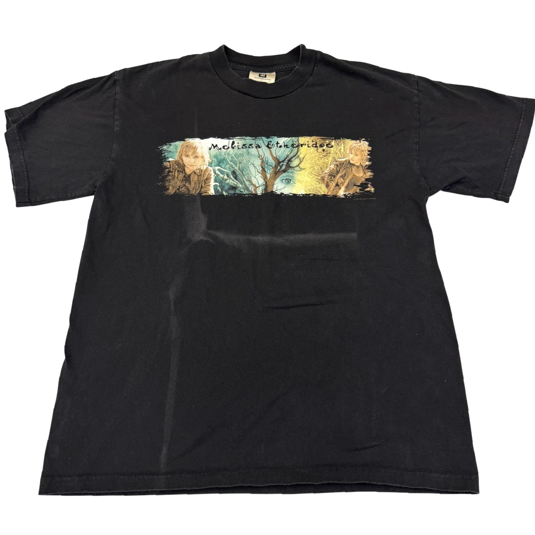 Melissa VINTAGE Melissa Etheridge Breakdown Tee Mens Large Black Tour 90s Winterland Shirt Size US L / EU 52-54 / 3 - 2 Thumbnail
