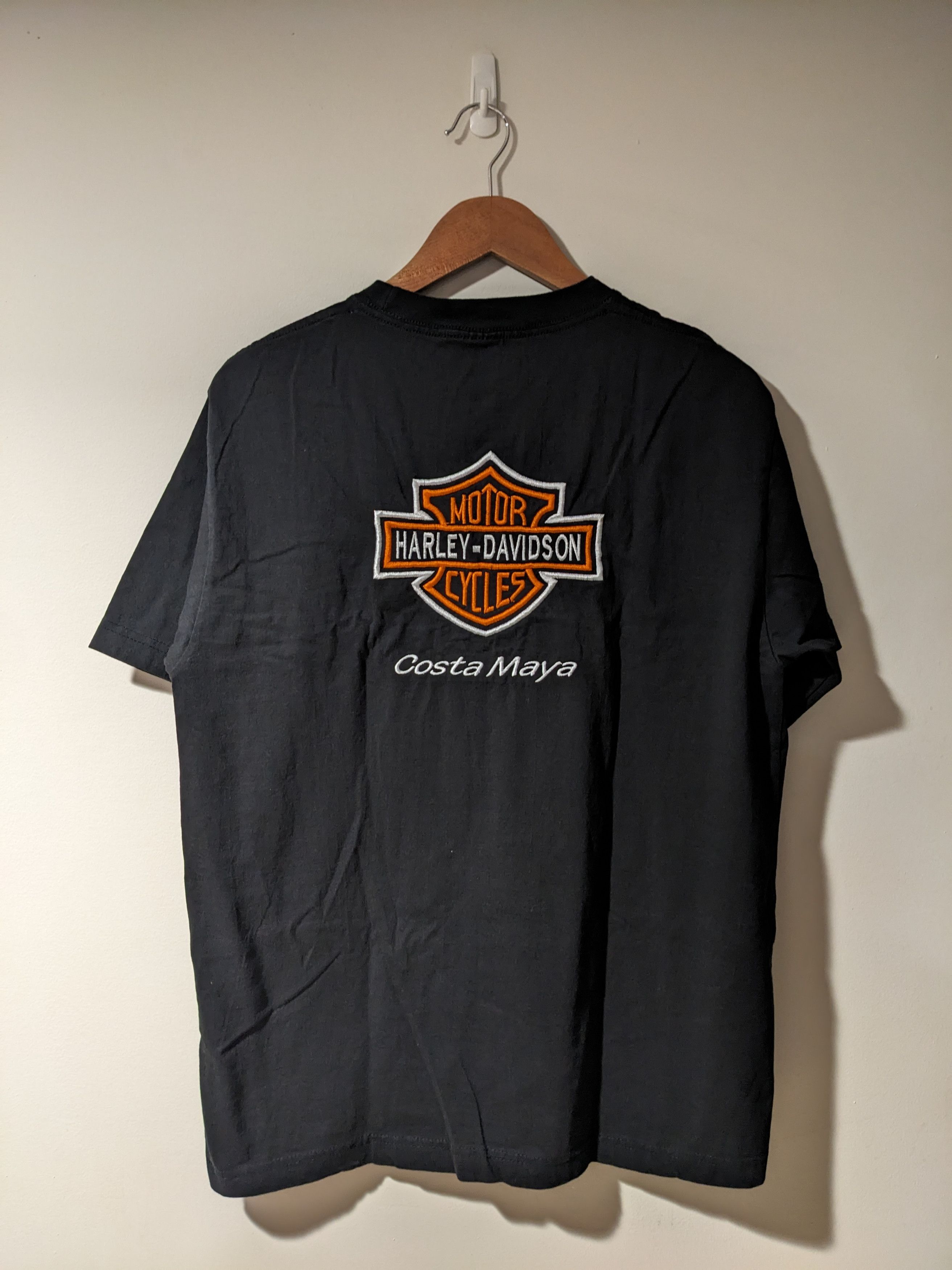 Harley Davidson × Vintage Vintage Y2K Harley Davidson Motorcycle Logo Costa T-Shirt Size US L / EU 52-54 / 3 - 1 Thumbnail