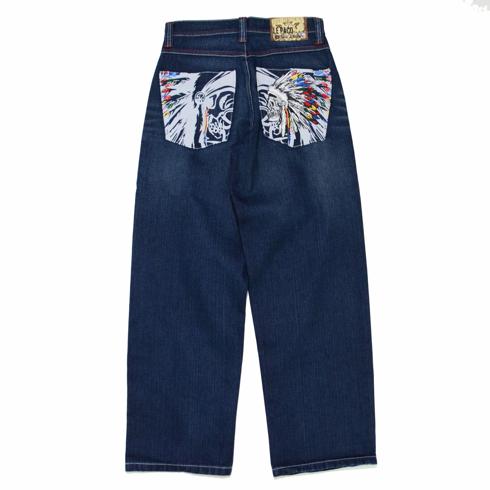 Other Le Paco Jeans Youth Fit Straight Leg Y2K Streetwear Size US 28 / EU 44 - 2 Thumbnail