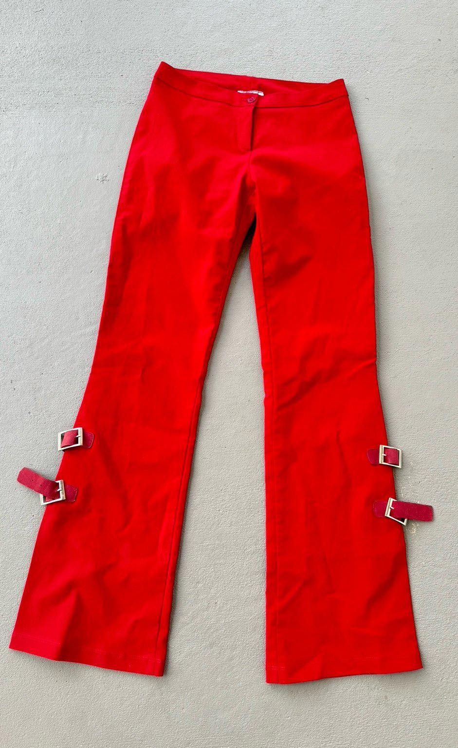 Express Red Rave stretch Pant Size 32" / US 10 / IT 46 - 1 Thumbnail