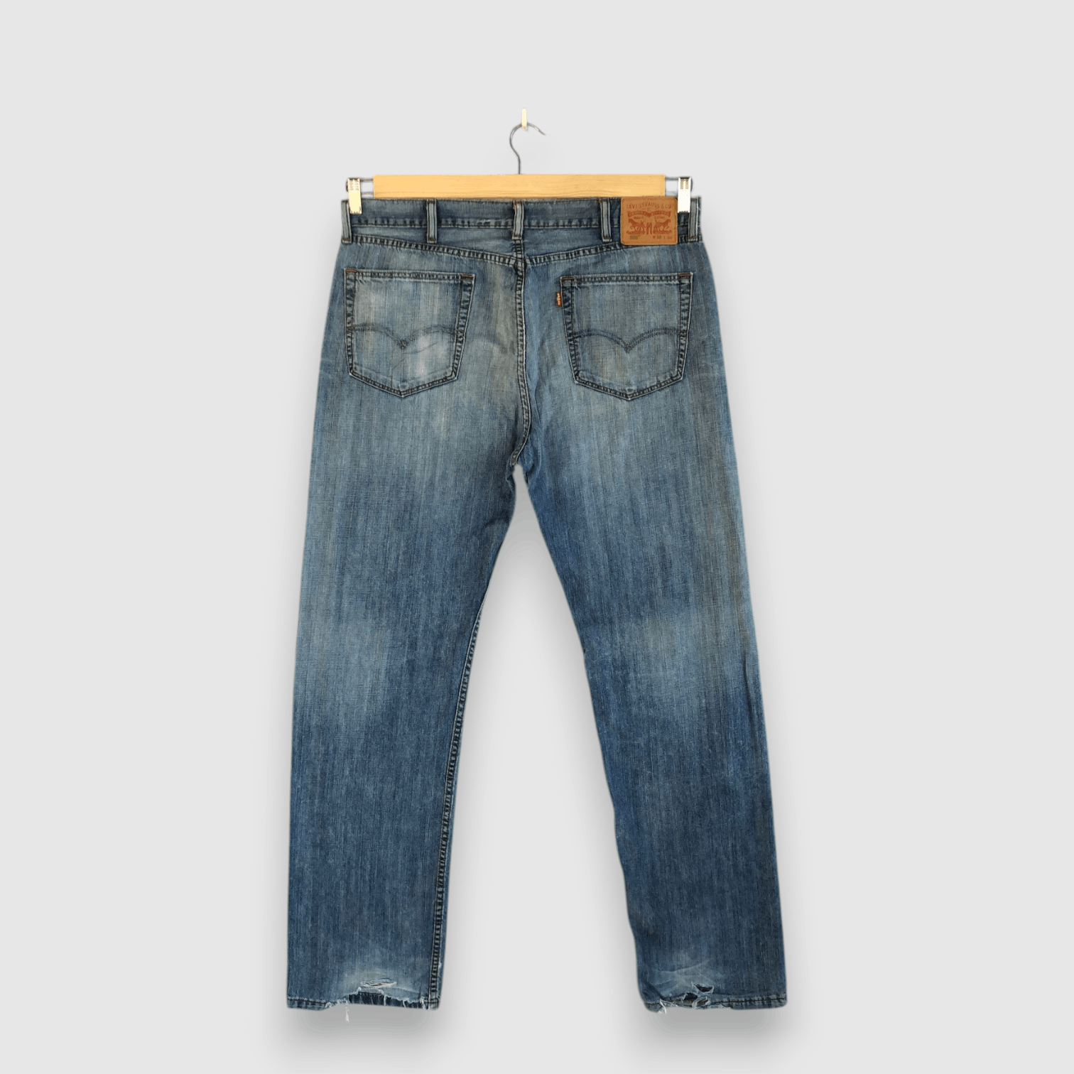 Levi's Vintage Distressed Levis 505 Jeans Light Wash Faded Denim Size US 38 / EU 54 - 2 Thumbnail