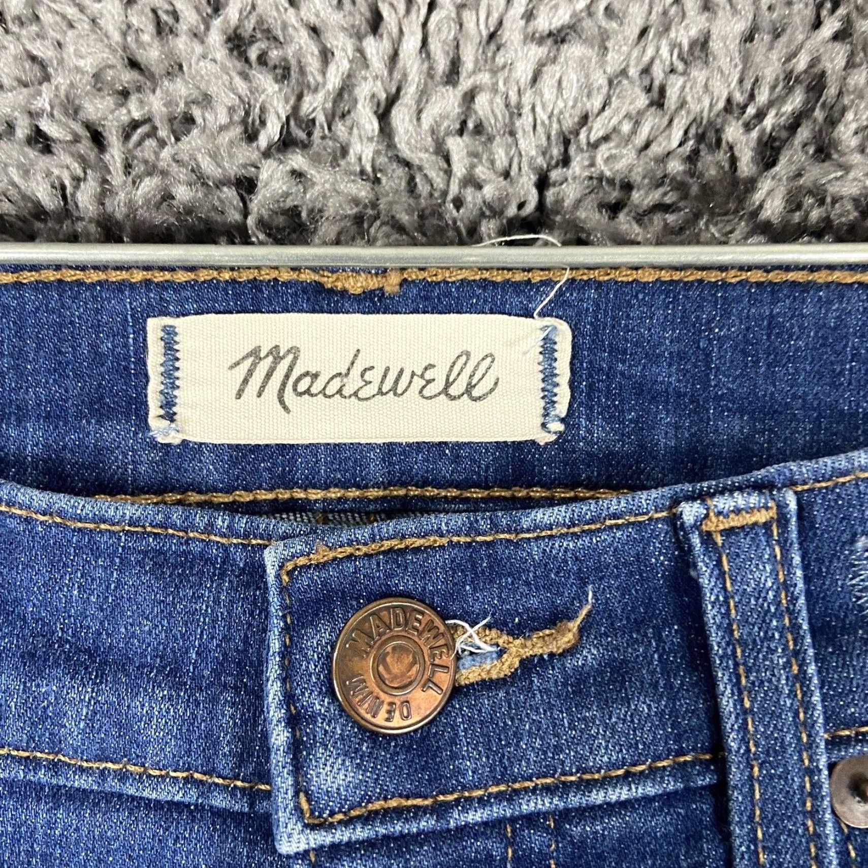 Madewell Madewell 10” High Riser Skinny Skinny Women’s 24 Blue Jeans Distressed Size 42" / US 20 - 6 Thumbnail
