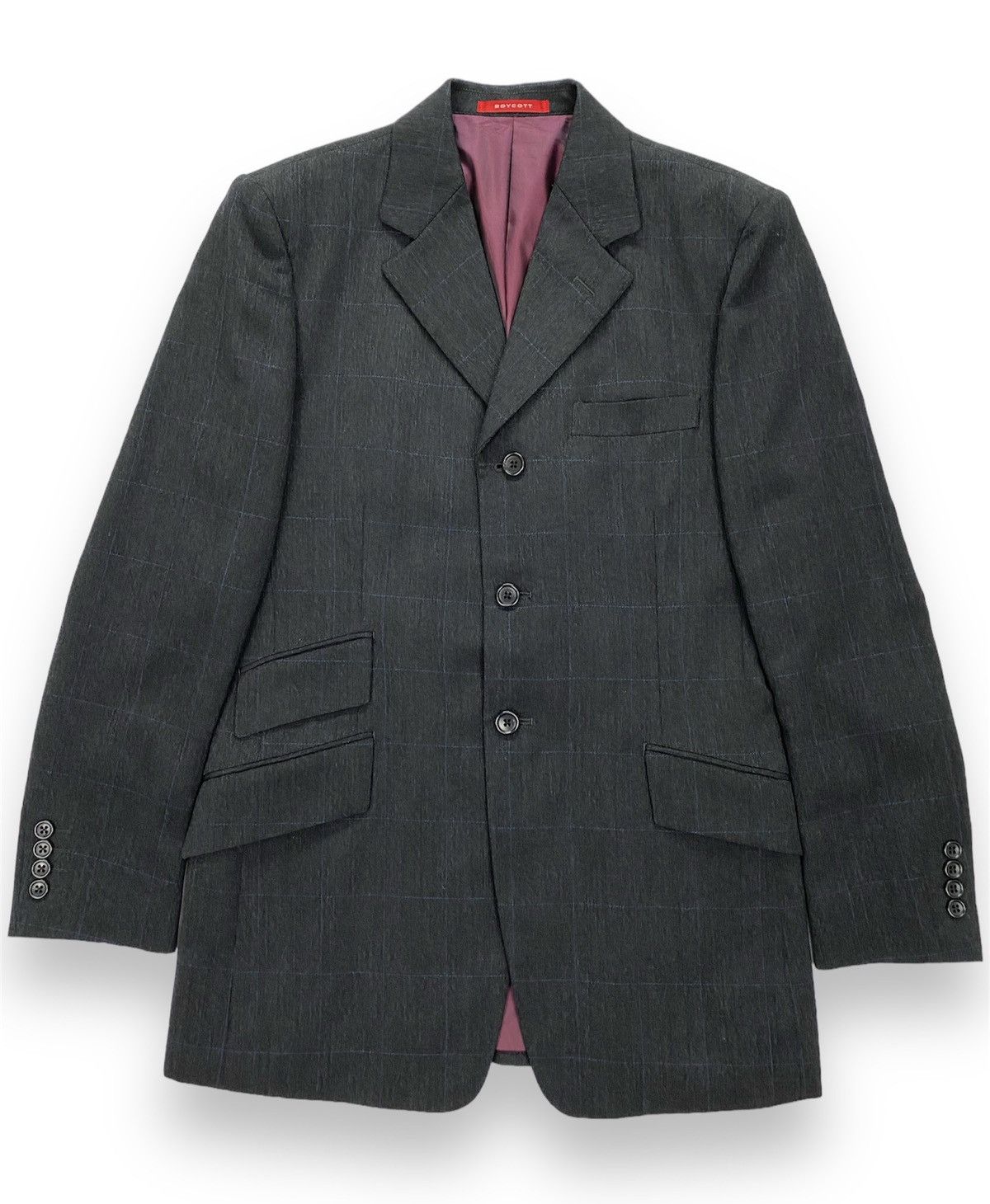 Boycott Boycott Checkered Blazer Size 38S - 1 Thumbnail