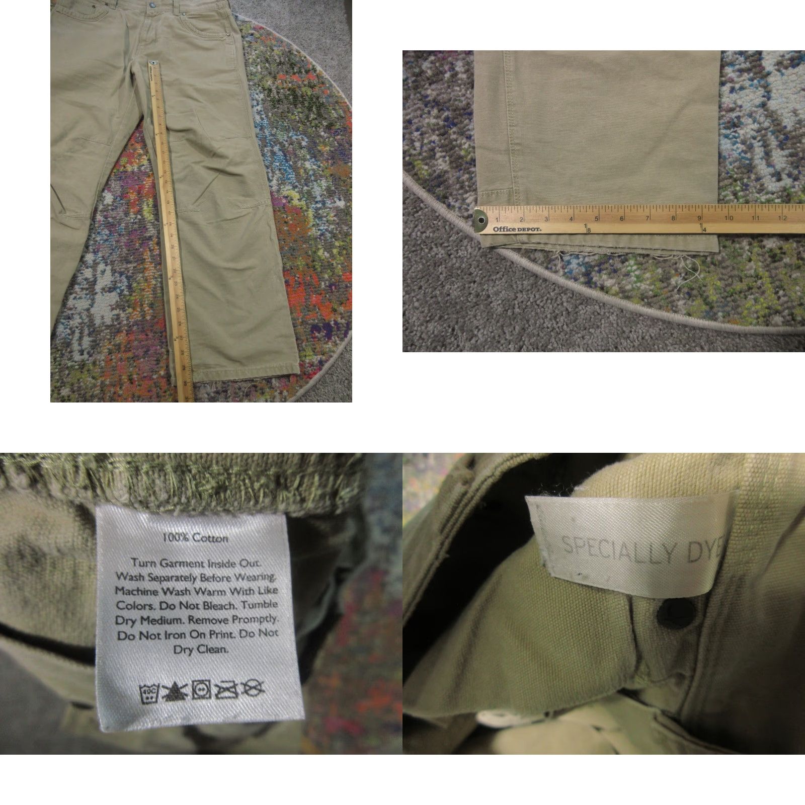 Eddie Bauer Eddie Bauer Pants Men 36x30 Tan Canvas Workwear Relaxed Fit Flex Knee Phone Pocket Size US 36 / EU 52 - 8 Thumbnail