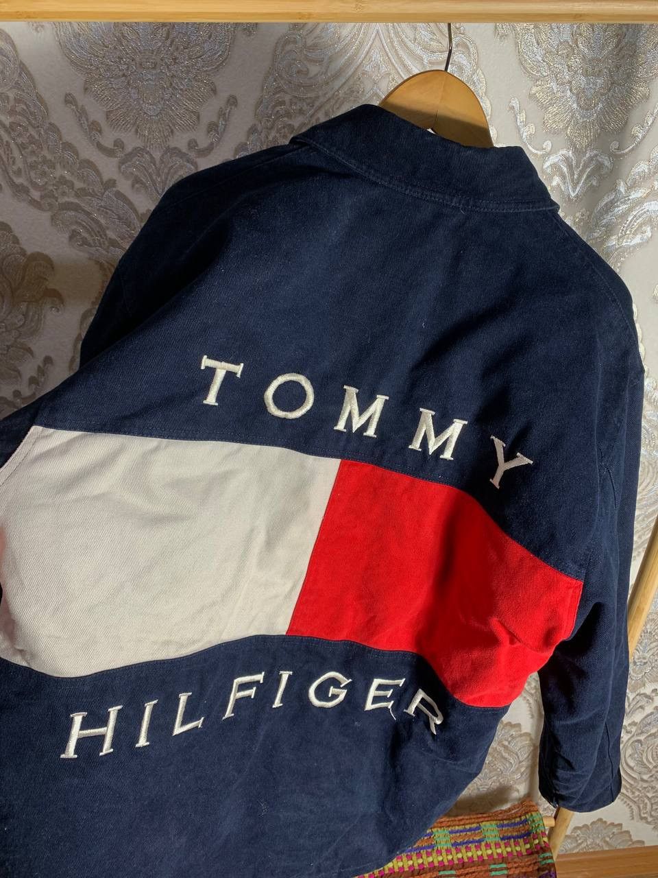 Tommy Hilfiger × Vintage VERY RARE TOMMY HILFIGER DENIM JEANS JACKET MADE IN USA Y2K Size US XL / EU 56 / 4 - 5 Thumbnail