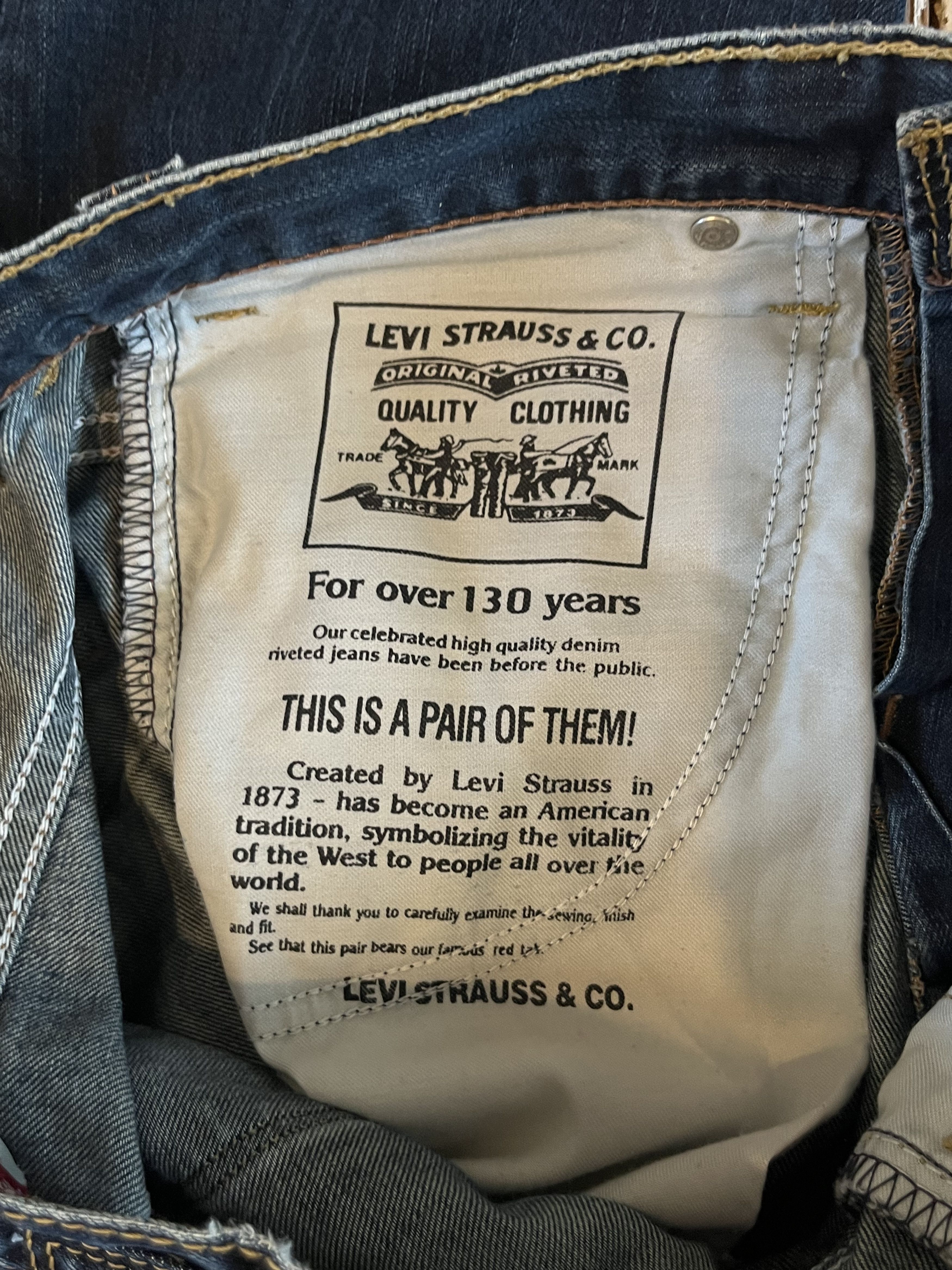 Jean × Levi's × Vintage Vintage Levi’s 503 Distressed Blue Faded Washed Jeans Denim Size US 31 - 11 Thumbnail