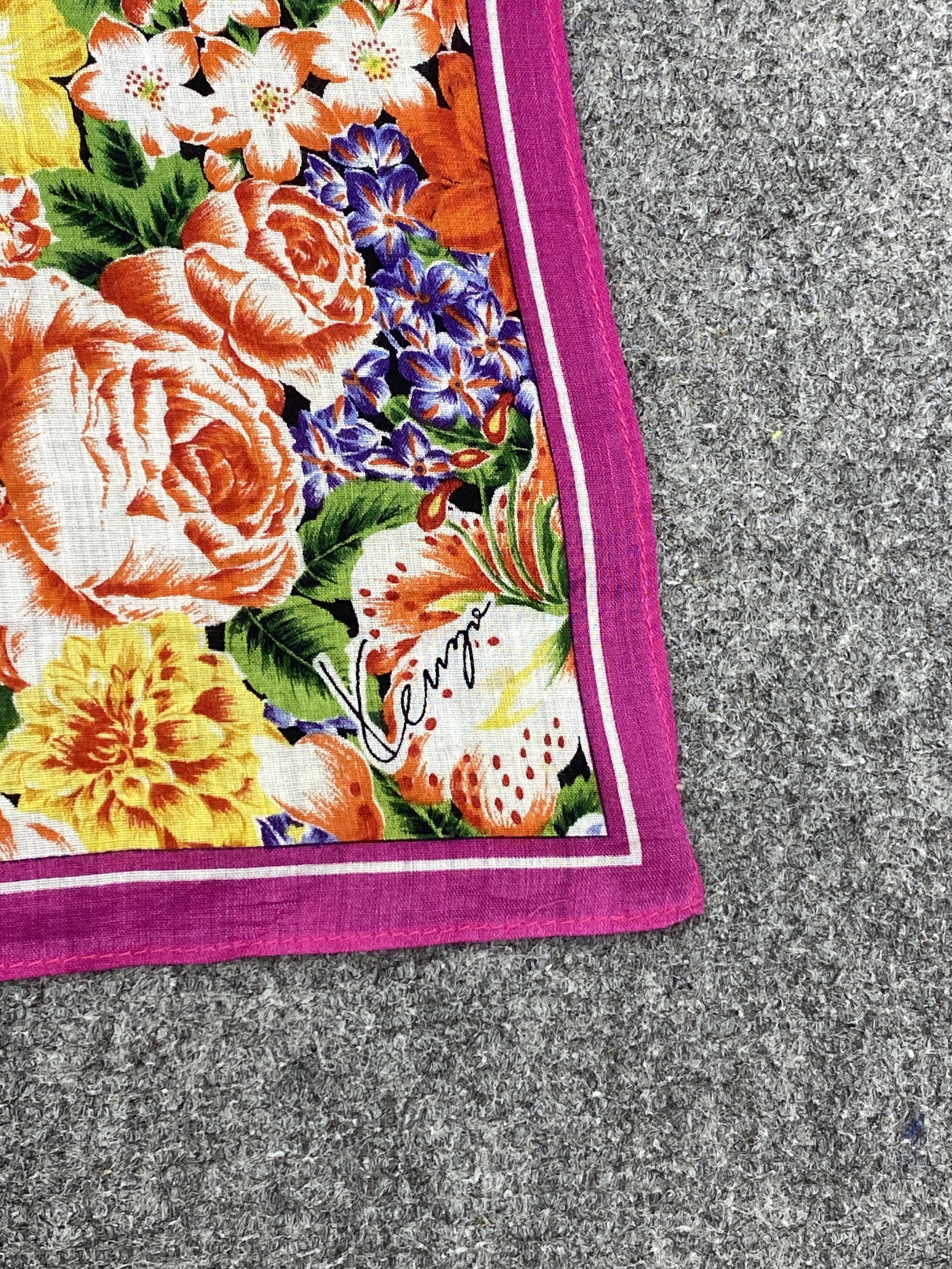 Kenzo Vintage Kenzo Handkerchief / Neckerchief HKC1024 Size ONE SIZE - 5 Thumbnail