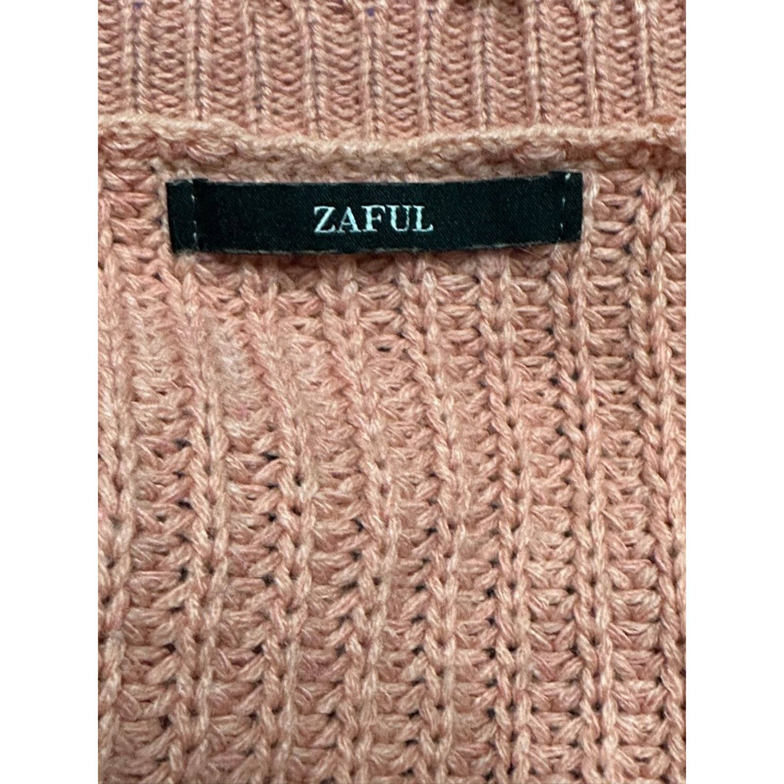Other Zaful Cropped Sweater Distressed Frayed Orangepink/Coral XL Size XL / US 12-14 / IT 48-50 - 9 Thumbnail