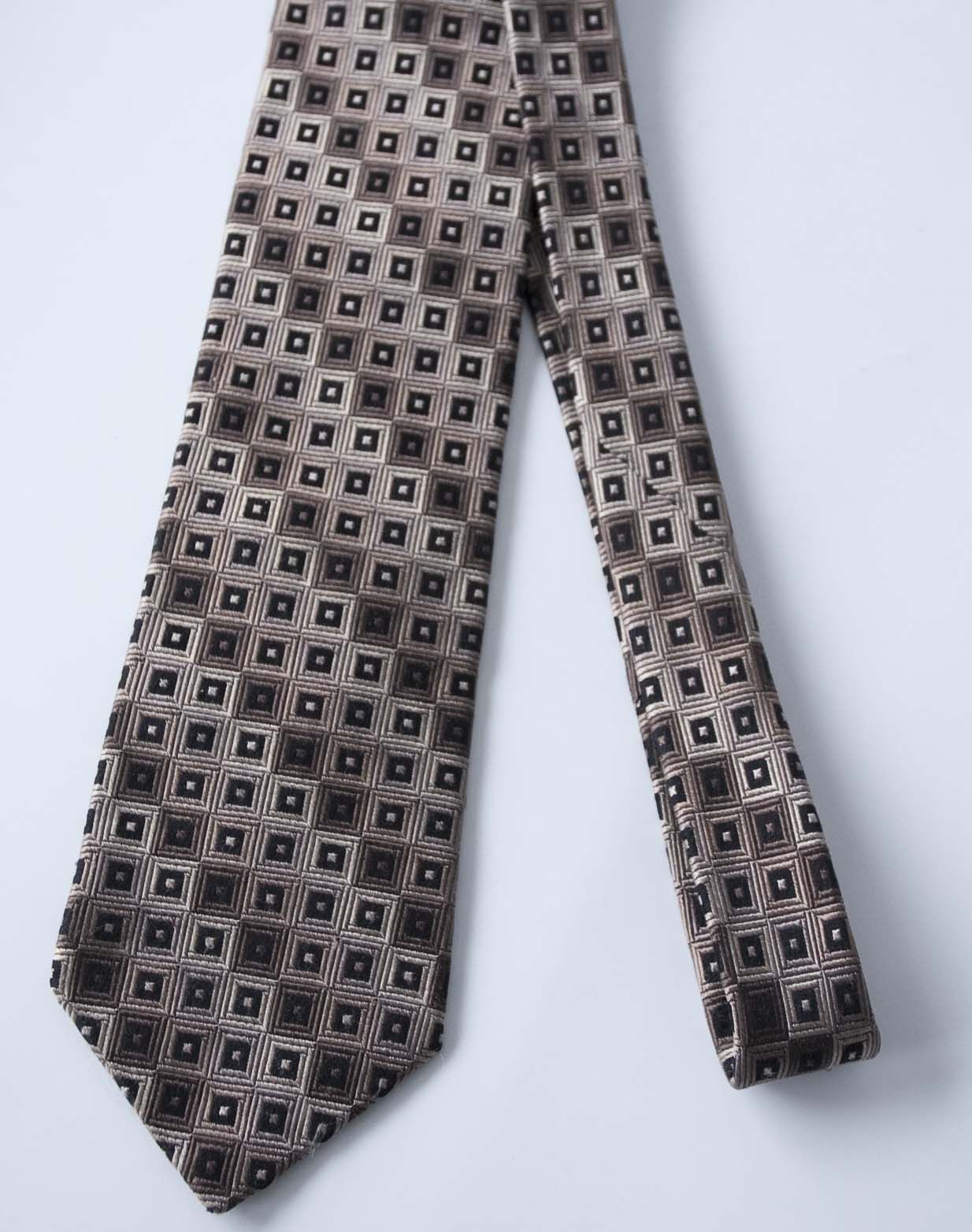 Ted Baker Ted Baker Tie Square Brown 100% Silk Made in USA Size ONE SIZE - 1 Thumbnail